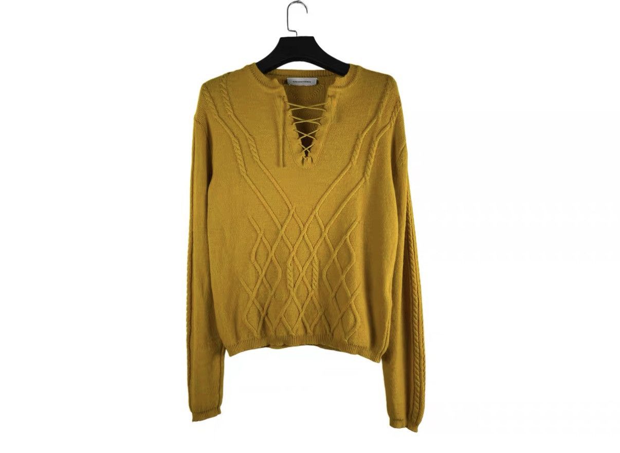 Kiko Kostadinov Kiko Kostadinov SS22 Ginger Tie-Up Knit Sweater J31 Size US S / EU 44-46 / 1 - 1 Thumbnail