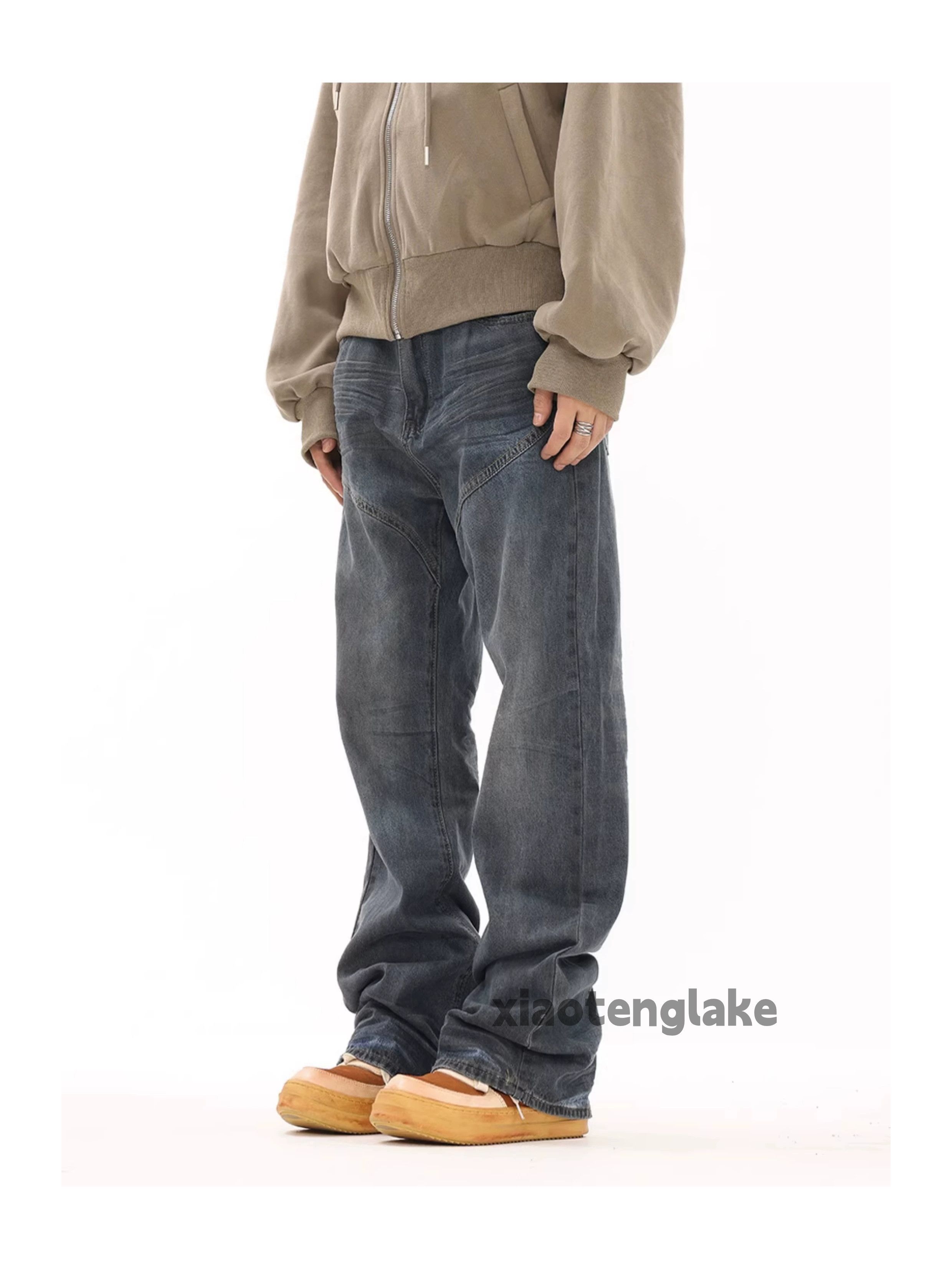 Jean × Vintage washed faded cleanfit yuppie stain bootcut jeans Size US 32 / EU 48 - 4 Thumbnail