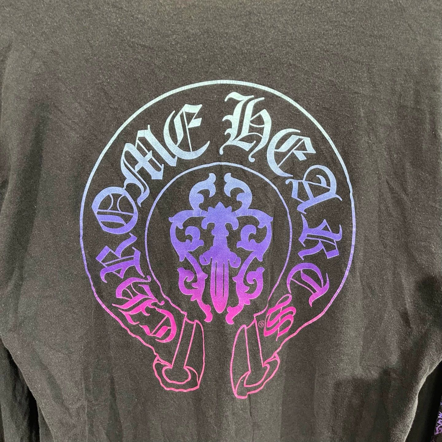 Chrome Hearts Chrome Hearts Black Iridescent Horseshoe Bishop L/S L 9/10 Size US L / EU 52-54 / 3 - 6 Thumbnail