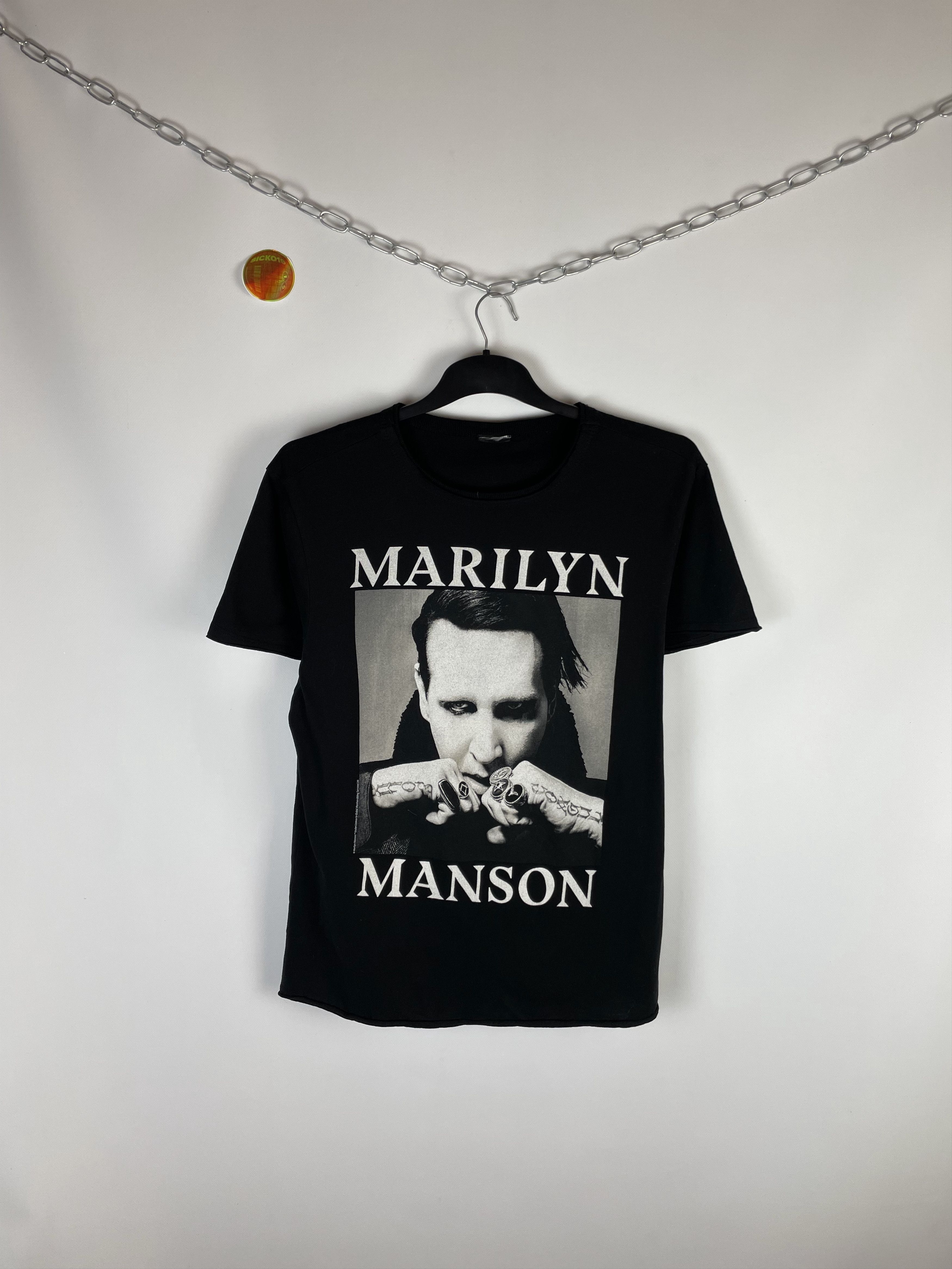 Band Tees × Vintage Vintage Marylin Manson Band T Shirt Size US L / EU 52-54 / 3 - 1 Thumbnail