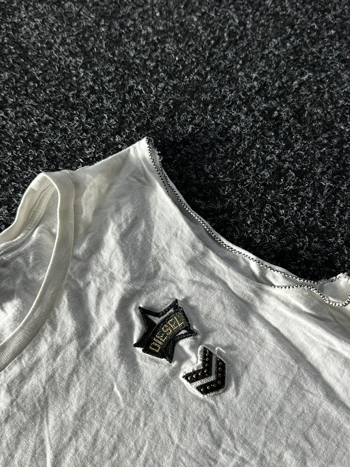 Designer × Diesel × Vintage 🚨VNTG Diesel with logo tank top very rare 90s big logo Size S / US 4 / IT 40 - 3 Thumbnail