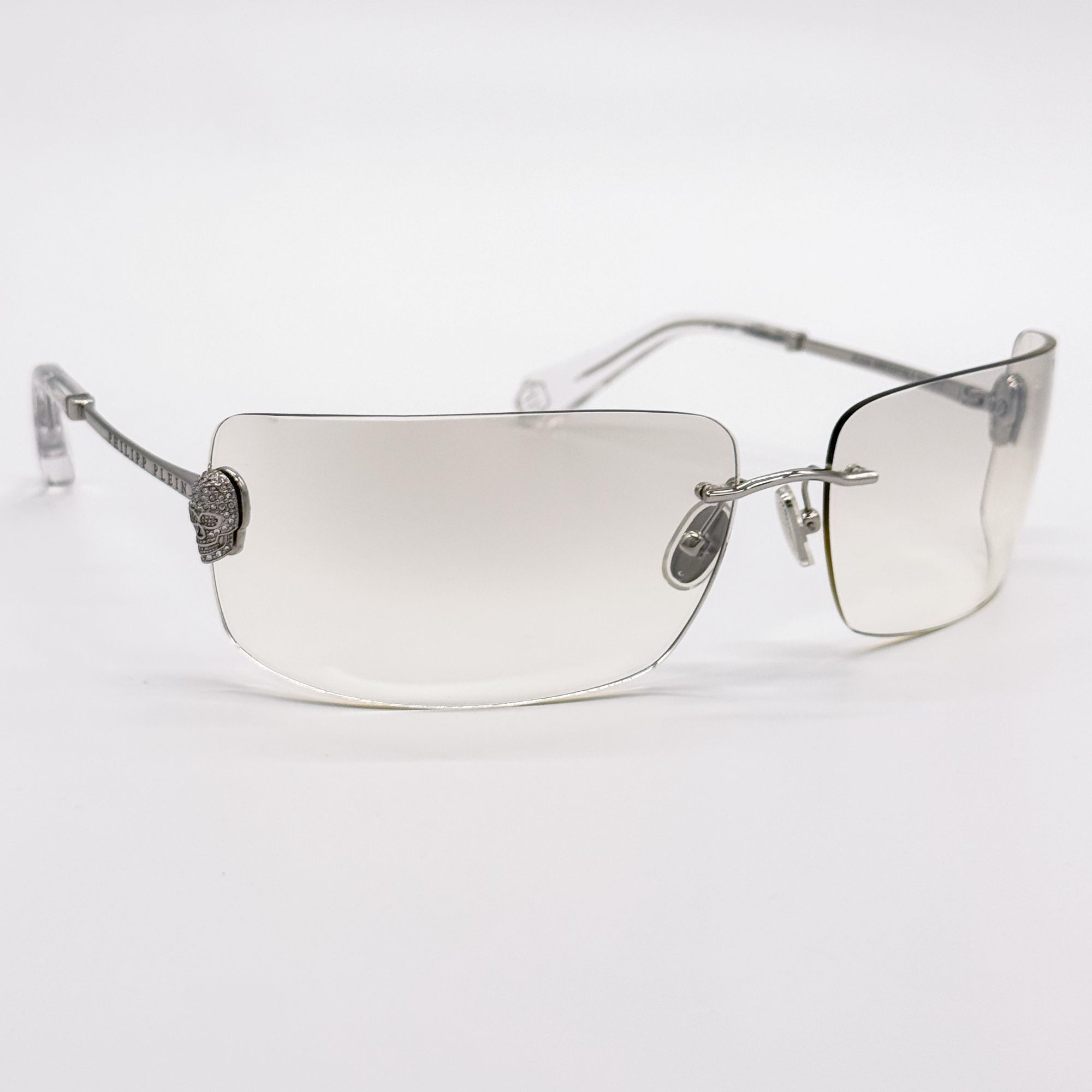 Philipp Plein NEW PHILIPP PLEIN SUNGLASSES SPP027V 579X SILVER WOMEN Size ONE SIZE - 4 Thumbnail