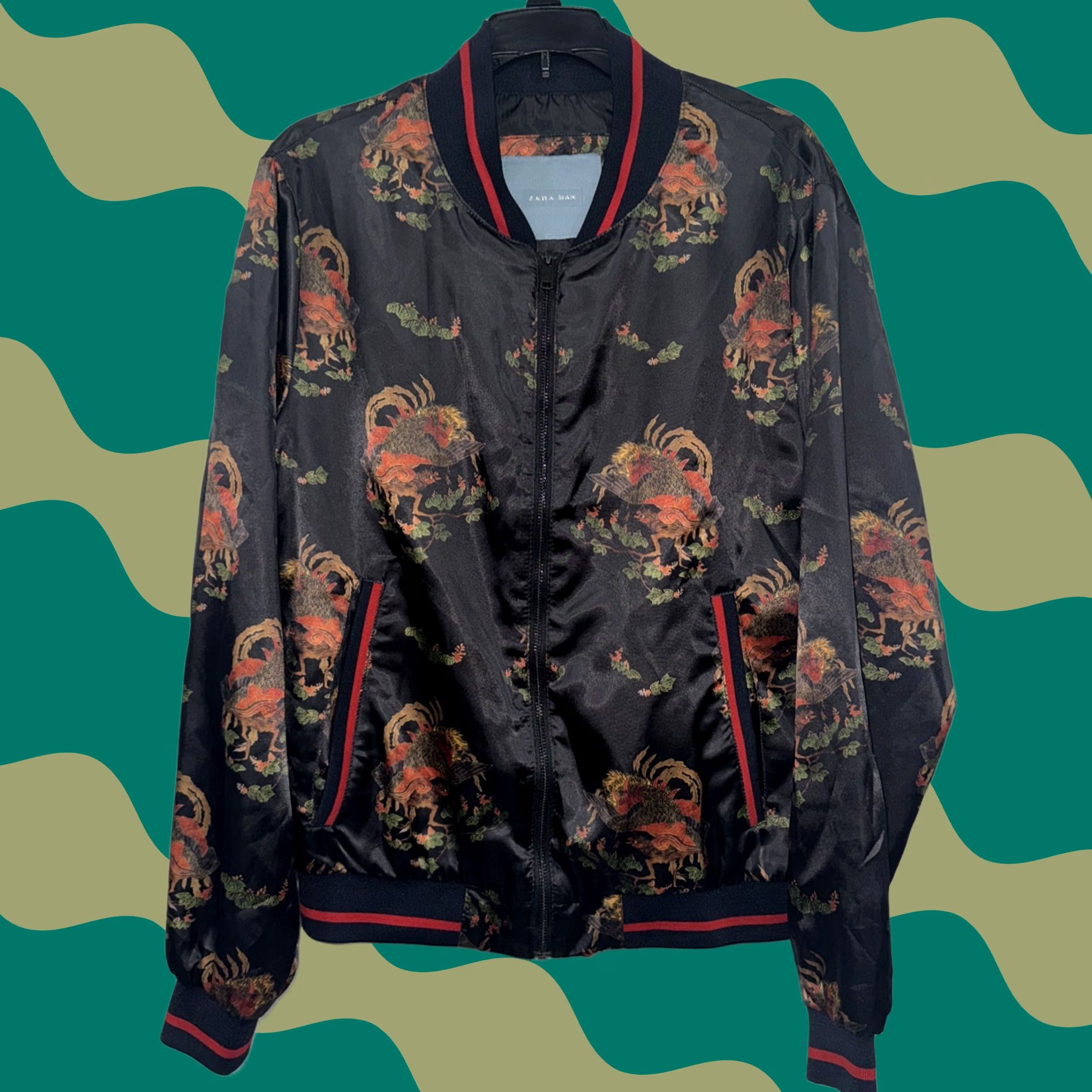 Adererror×ZARA bomber jacket M-L Ader Error × Zara ADERerror x Zara oversized bomber jacket | Grailed