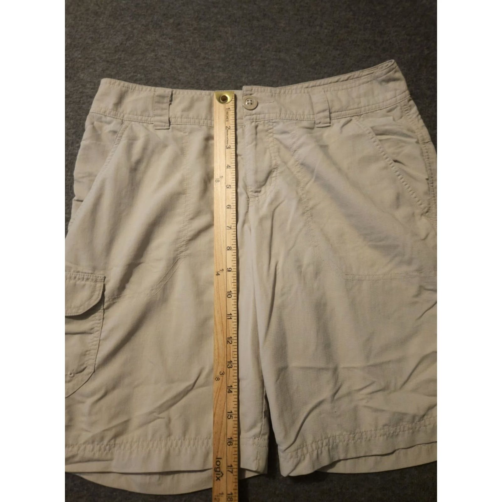 Vintage Columbia Cargo Shorts Women's 6 Beige Low Rise Rip Stop Lightweight Outdoor Hiking Pockets, Regular, Beige, 6, Womens Size 28" / US 6 / IT 42 - 4 Thumbnail