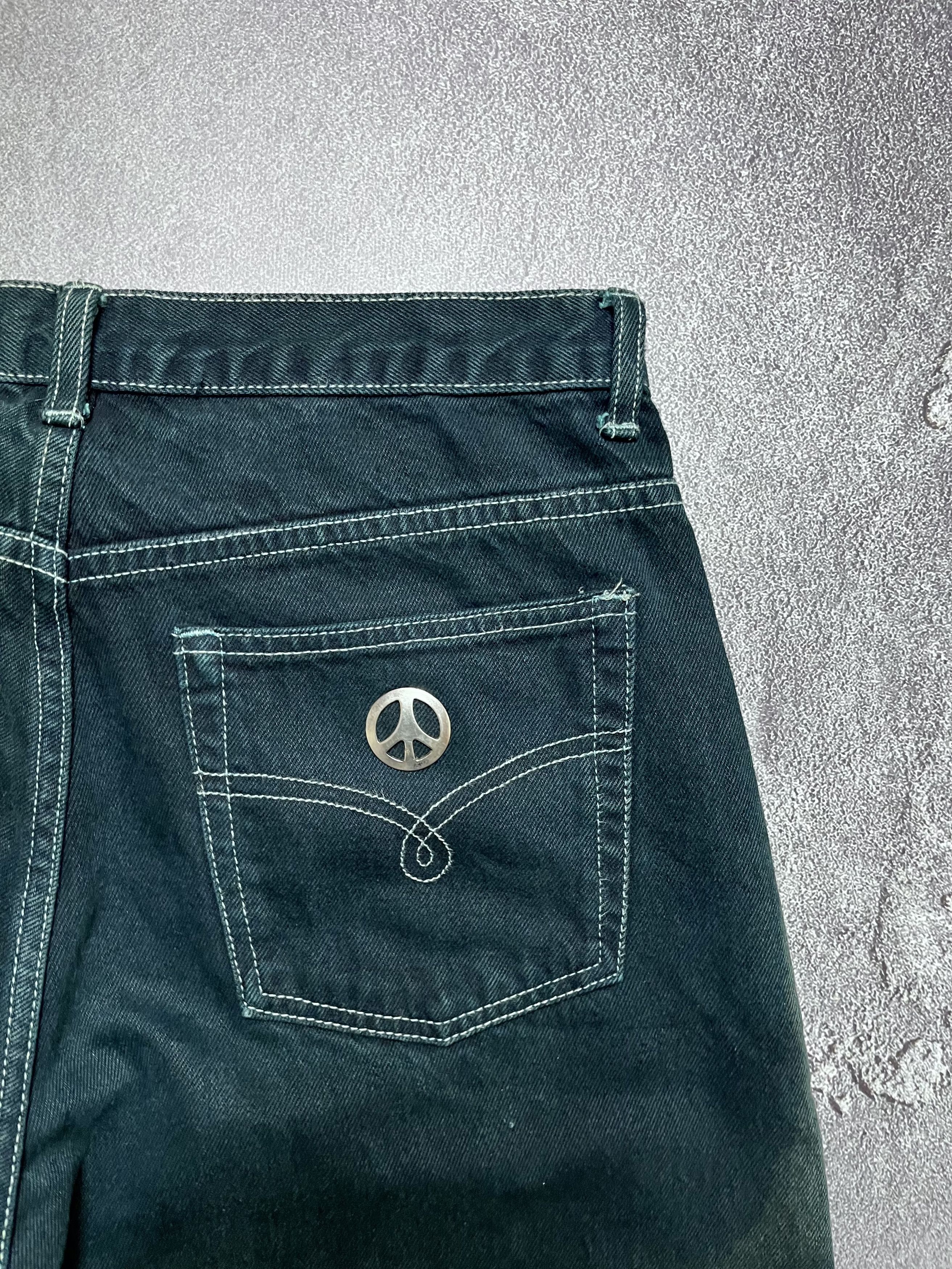 Moschino Vintage Jeans Moschino Big Metal Logo Bootcut Flared Y2K Size US 34 / EU 50 - 2 Thumbnail