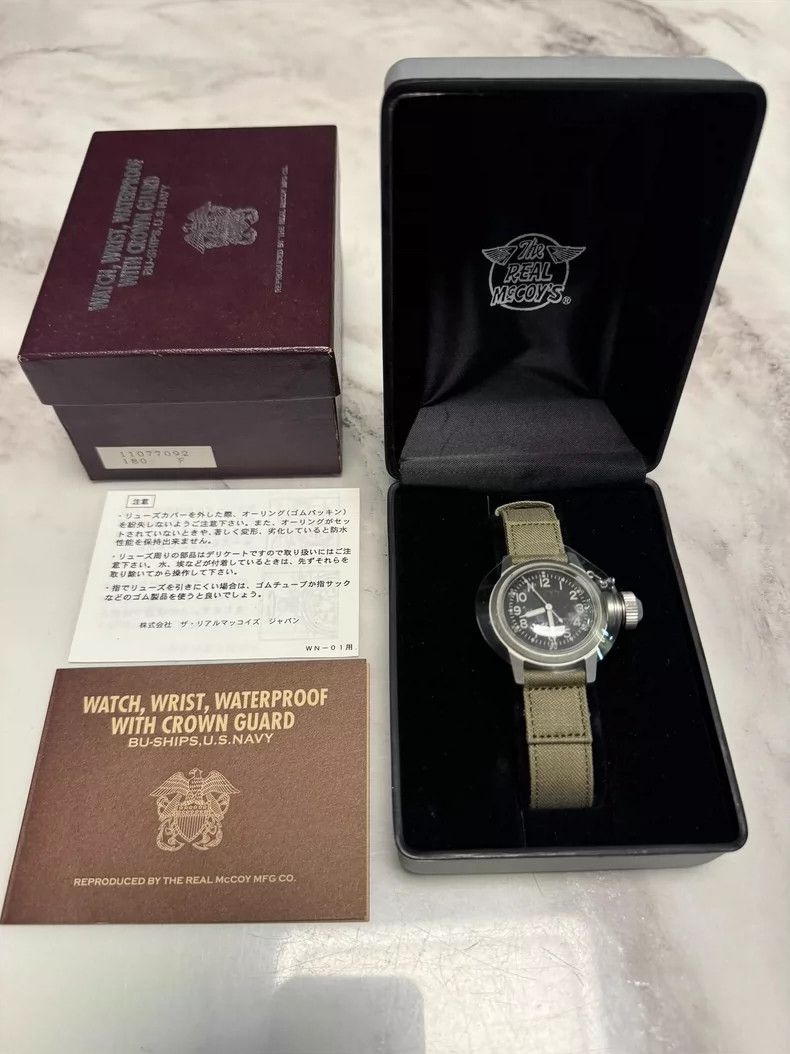 The Real McCoy's The Real McCoy'sUSN BUSHIPS Full Mechanical Hand Roll Meter Size ONE SIZE - 2 Thumbnail