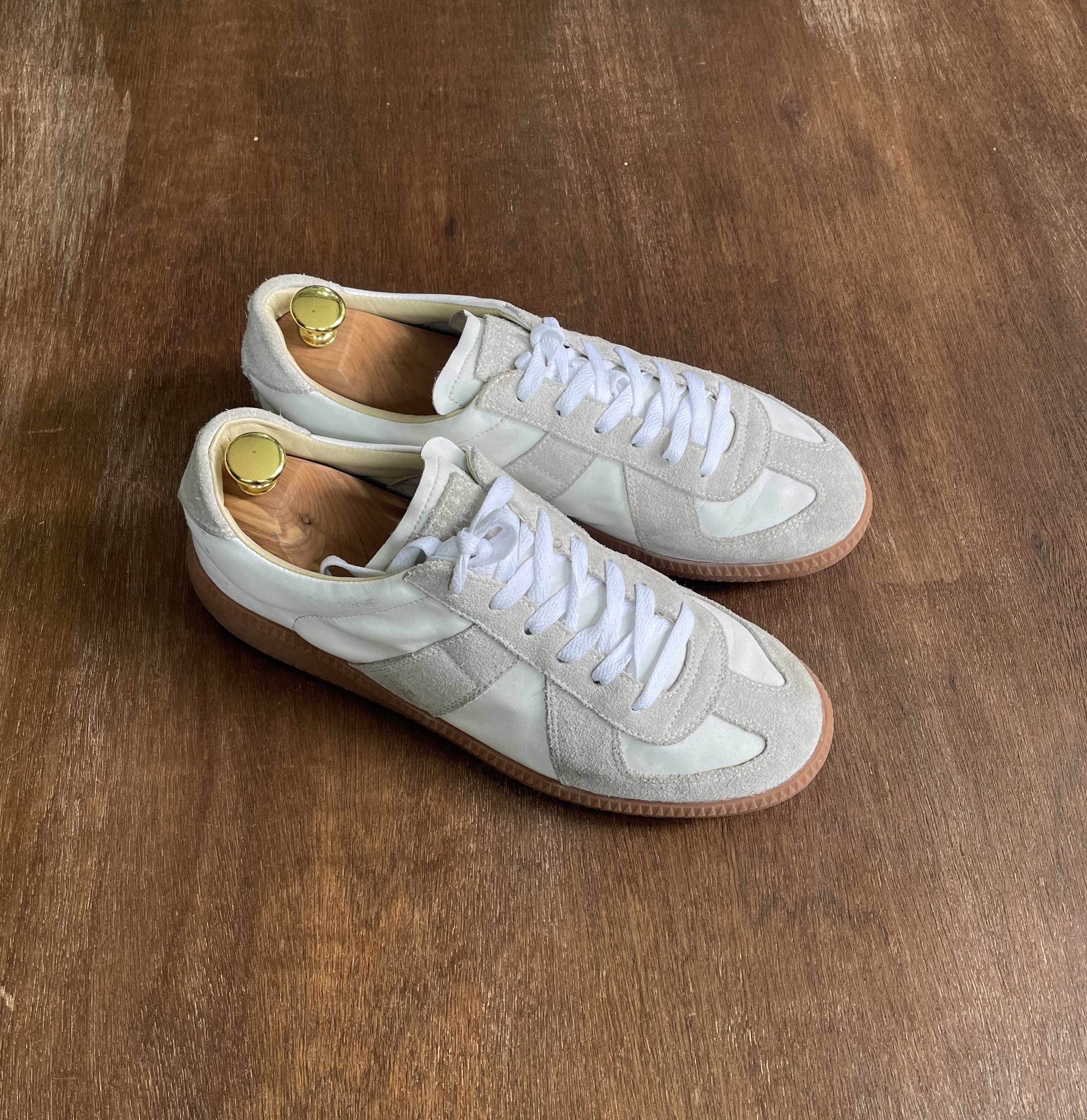 Maison Margiela MMM Margiela Blue German Army Trainers 43 | Grailed