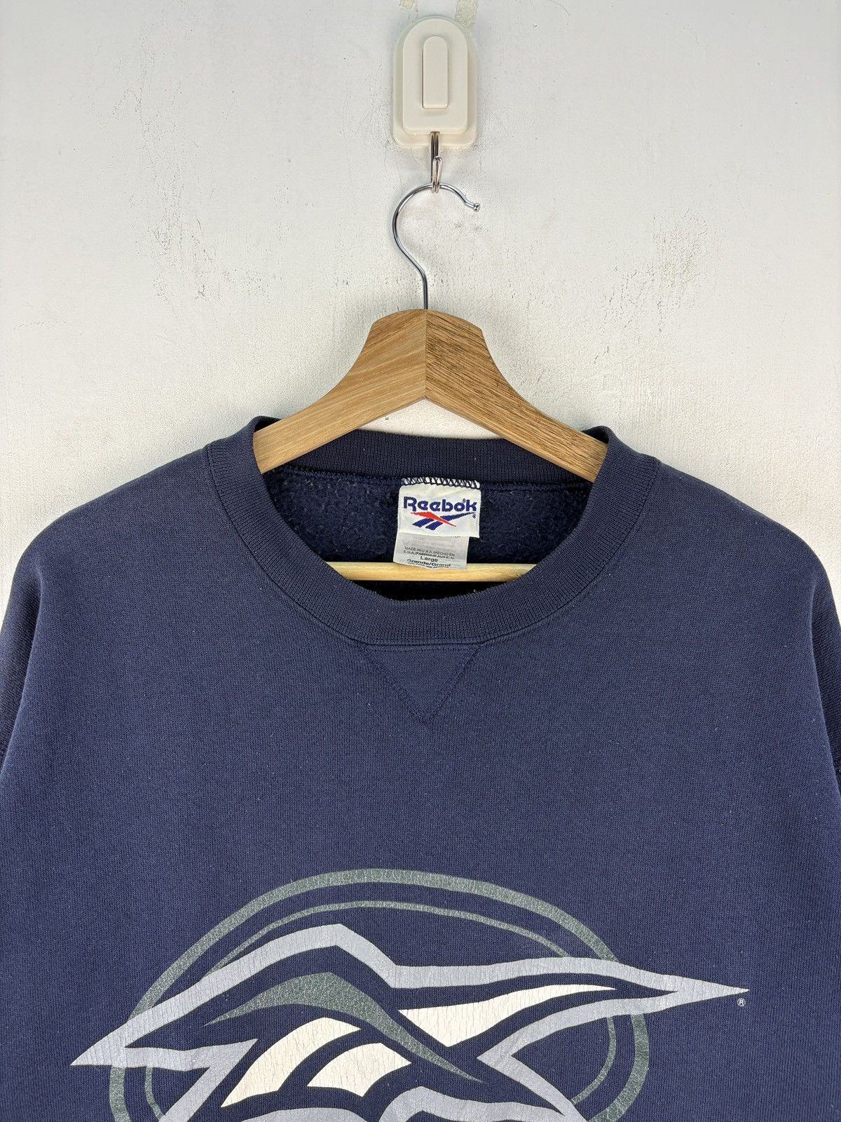 Reebok Vintage 80s Reebok Big Logo Sweatshirt Crewneck Size US L / EU 52-54 / 3 - 2 Thumbnail