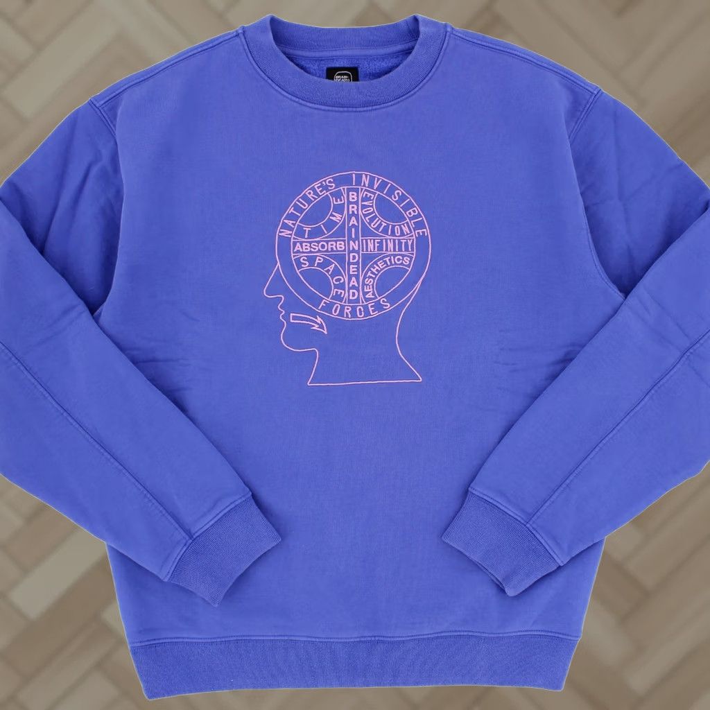 Brain Dead Brain Dead Sweatshirt Men Pullover Crewneck Fleece Embroidered Blue S Regular Size XS? Size US S / EU 44-46 / 1 - 1 Thumbnail