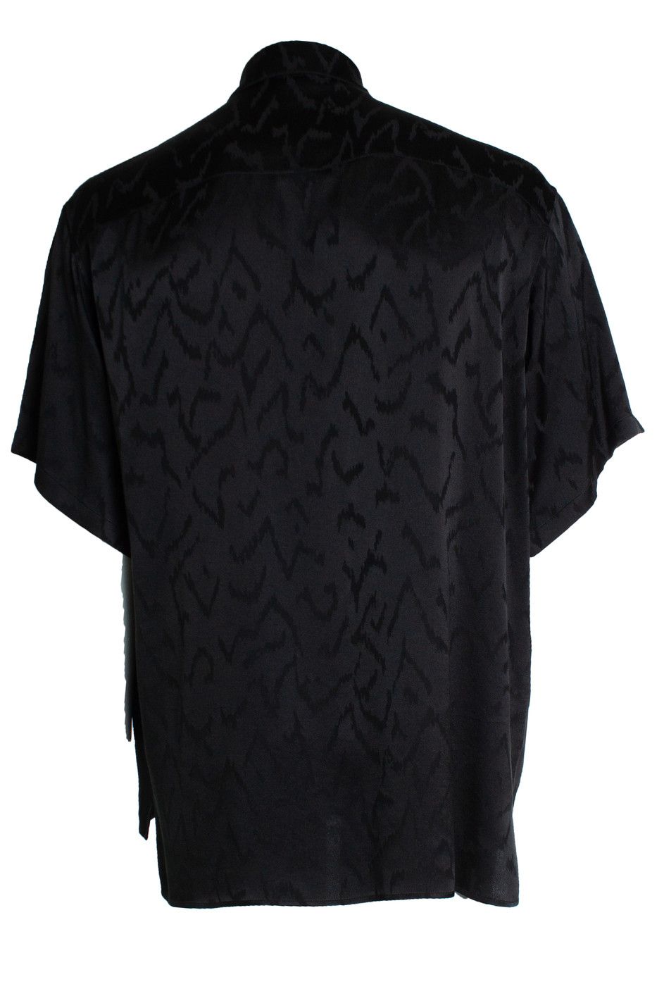 Saint Laurent Paris Saint Laurent, Short sleeve satin zig zag shirt Size US S / EU 44-46 / 1 - 3 Thumbnail
