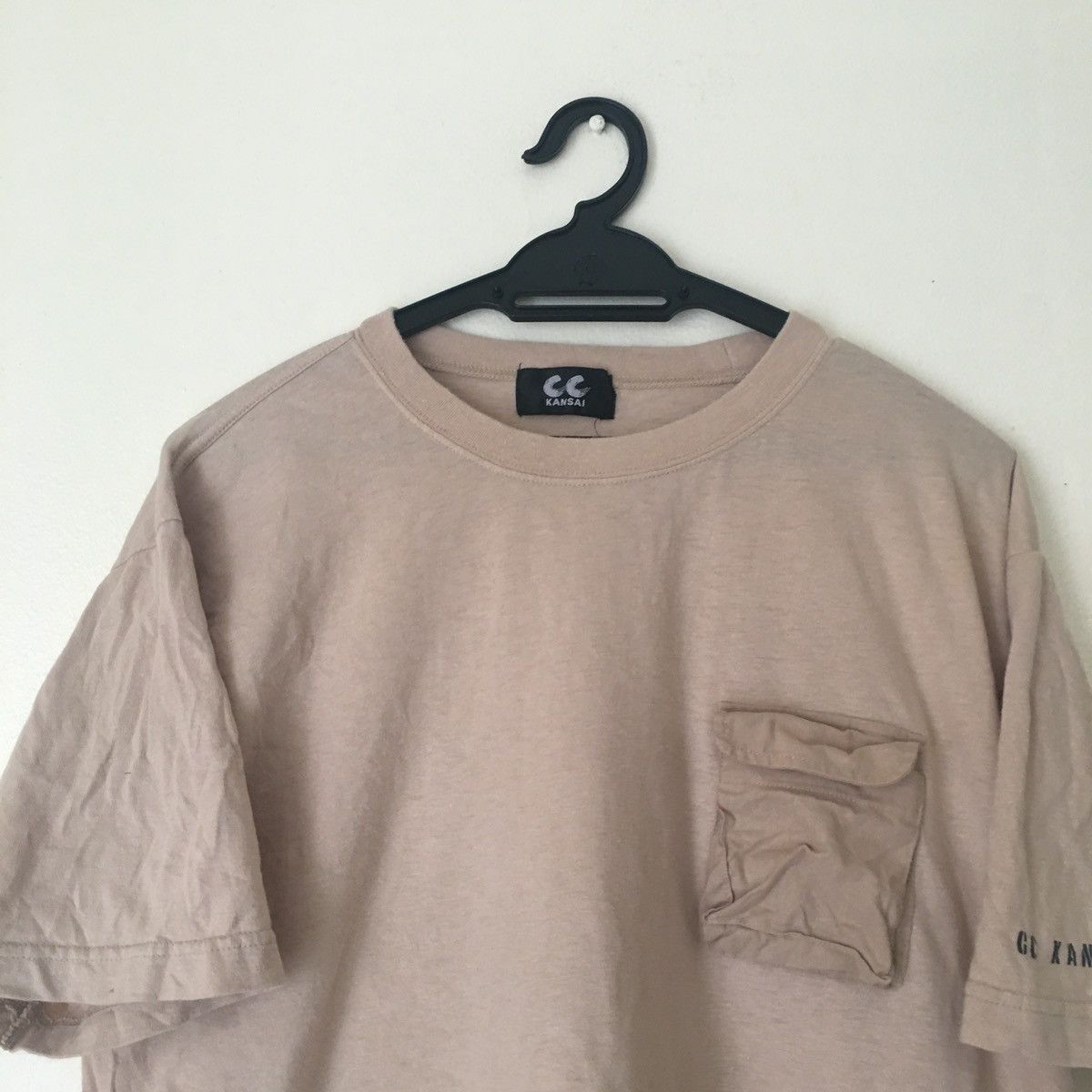 Kansai Yamamoto Vintage 90s CC Kansai Yamamoto Pocket Tee earth tone Size US M / EU 48-50 / 2 - 2 Thumbnail