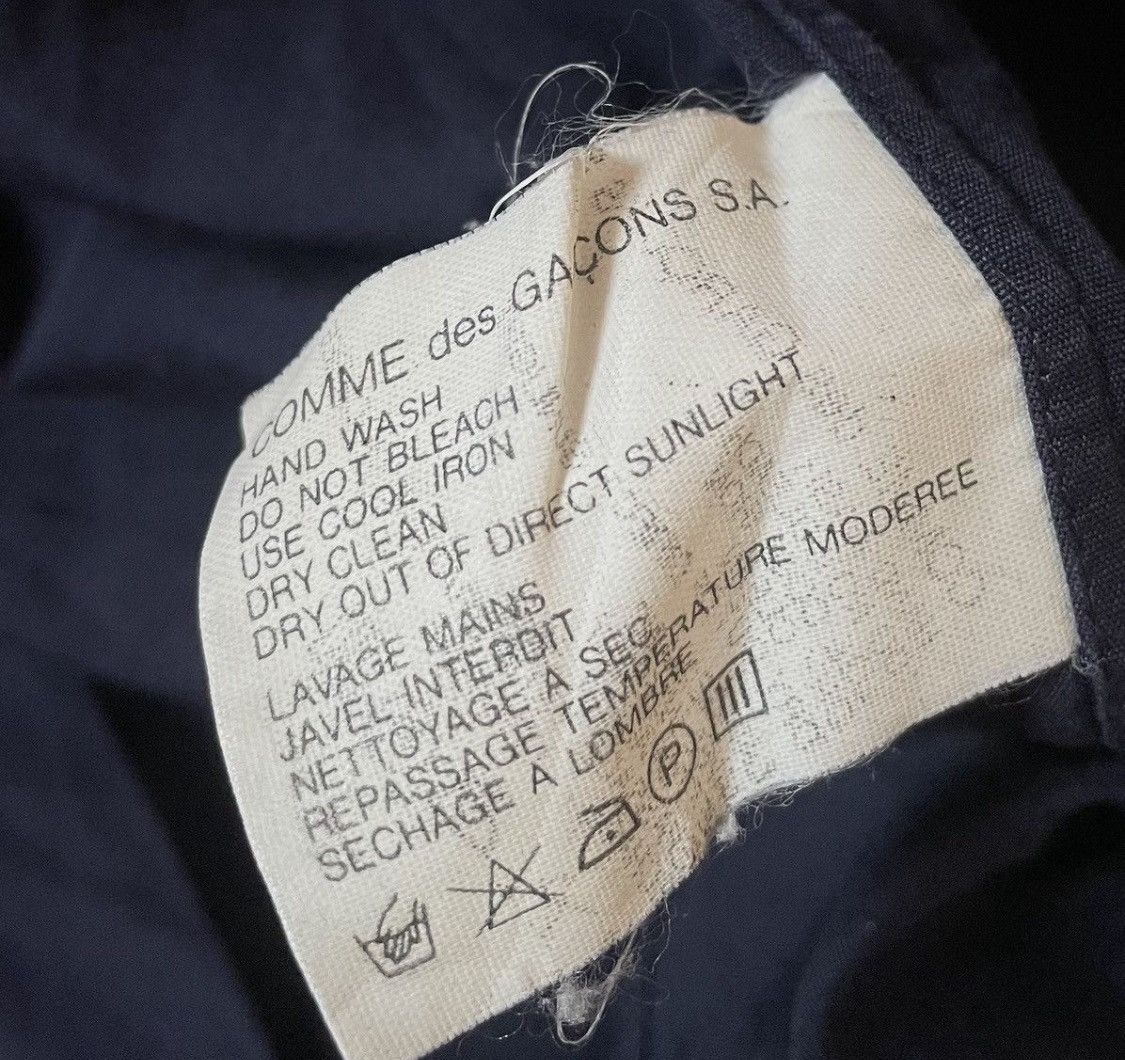 Comme des Garcons Vintage CDG SHIRT pleated navy button up shirt Size US S / EU 44-46 / 1 - 4 Thumbnail