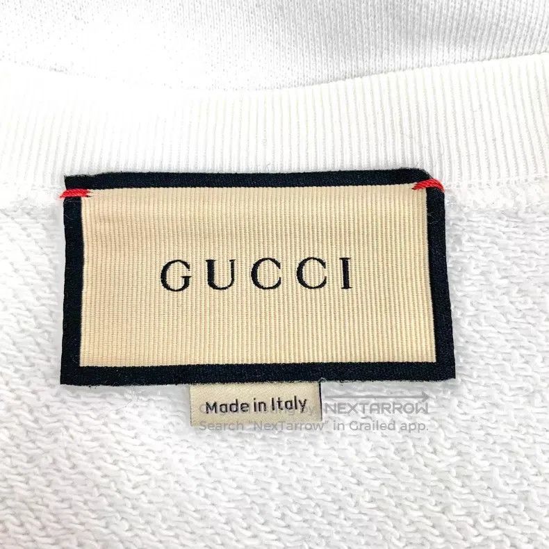 Gucci Gucci White logo letter cat banana print cotton round-neck Size XS / US 0-2 / IT 36-38 - 5 Thumbnail