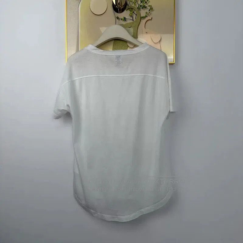 Loewe Loewe Summer White Cotton T-Shirt . Size M / US 6-8 / IT 42-44 - 2 Thumbnail