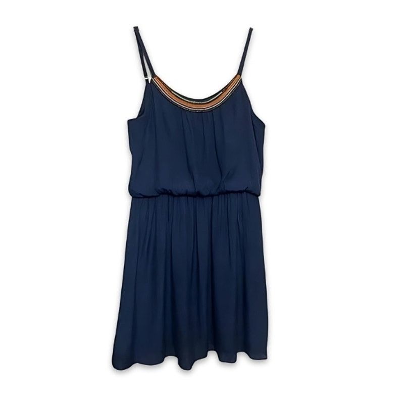 Other IZ Byer Mini Dress Adjustable Spaghetti Straps Beaded Blue M Size M / US 6-8 / IT 42-44 - 1 Thumbnail