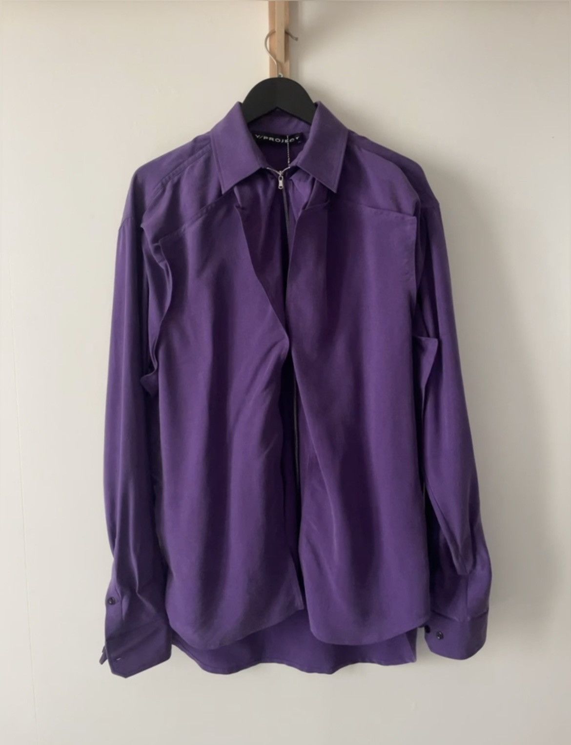 image of Yproject Pop Up Shirt in Purple, Men's (Size Small)