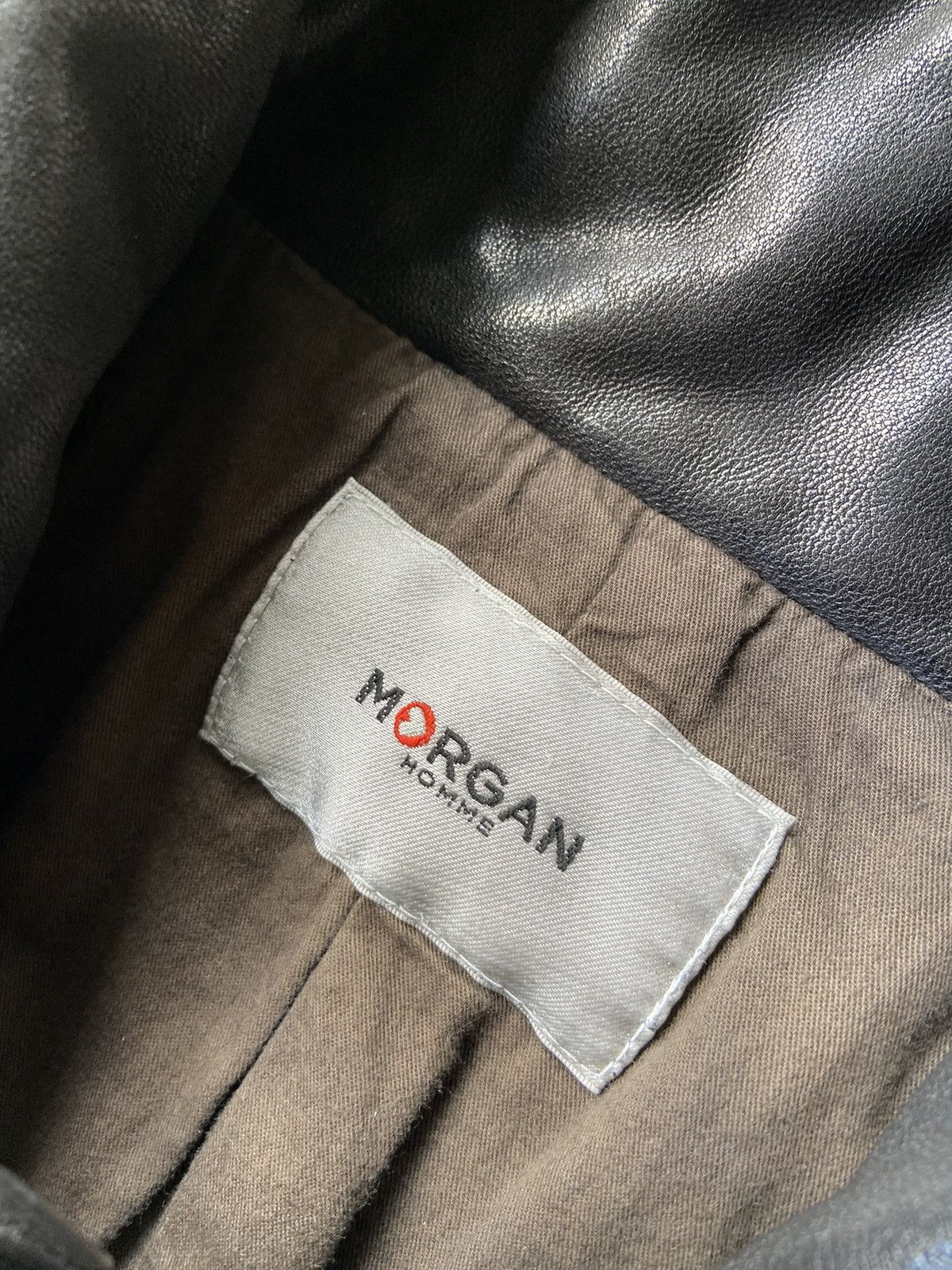 Morgan Homme MORGAN HOMME 00s ARCHIVE Y2K LEATHER ZIP BLOUSON Size US M / EU 48-50 / 2 - 12 Thumbnail