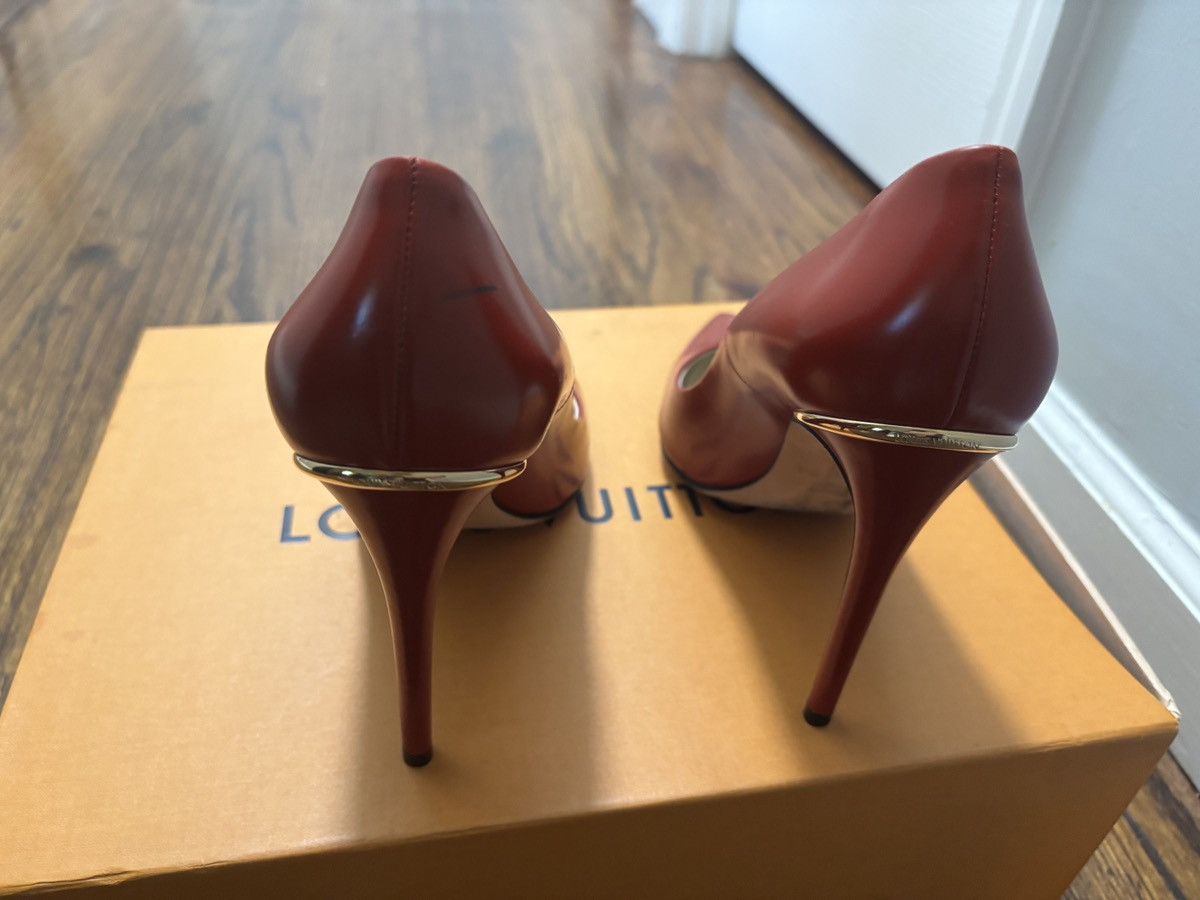 Louis Vuitton Louis Vuitton Eyeline Red Pump Size US 8 / IT 38 - 4 Thumbnail