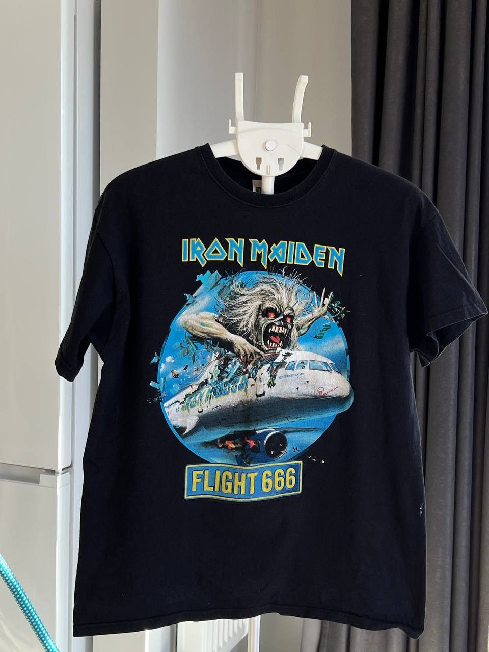 IRON MAIDEN Iron Maiden Band T-shirt Band T Men's XL size unclear black type Vintage Second Hand main image 0