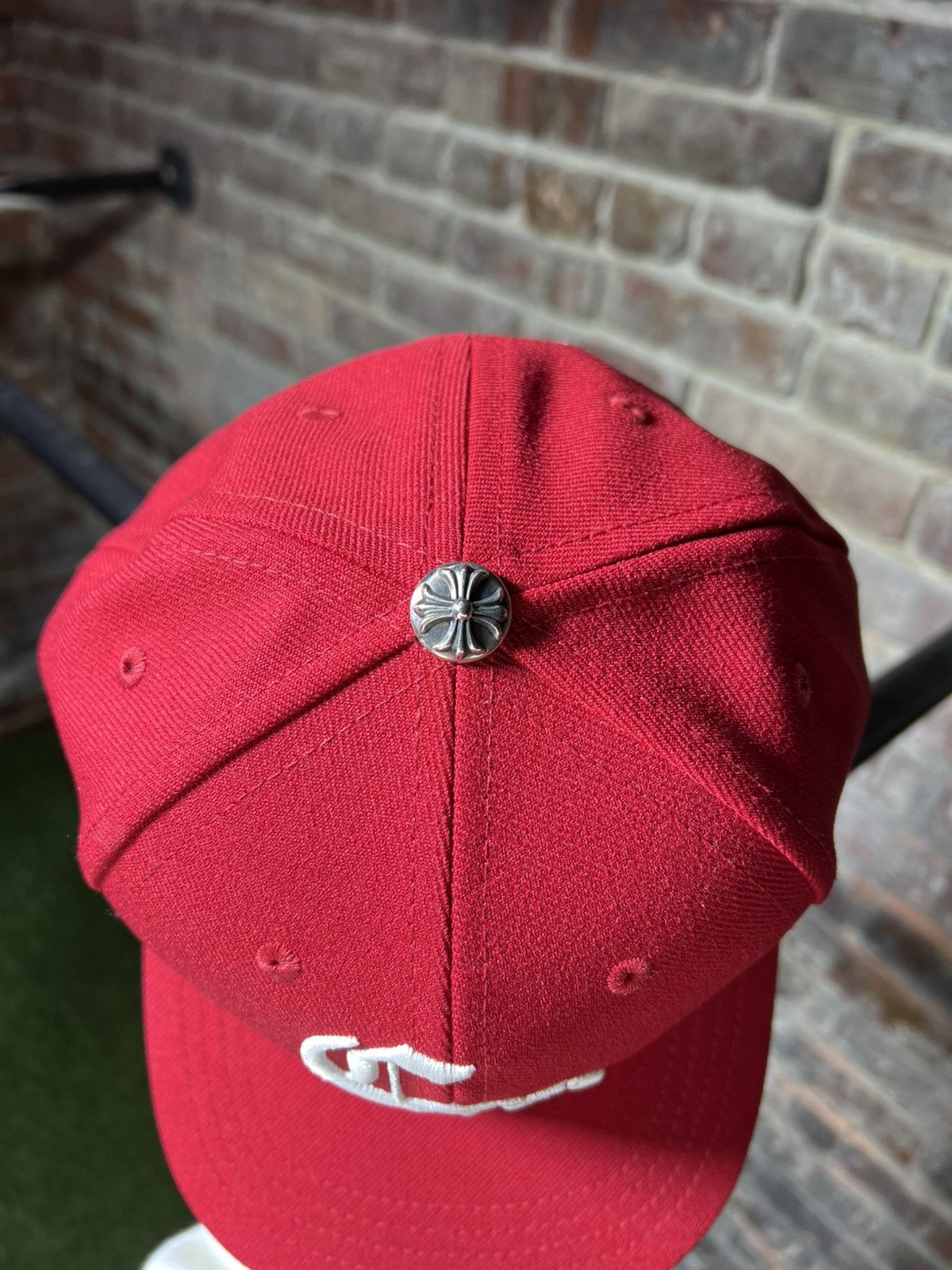 Chrome Hearts Chrome Hearts CH Baseball Hat Snapback Red Size ONE SIZE - 2 Thumbnail