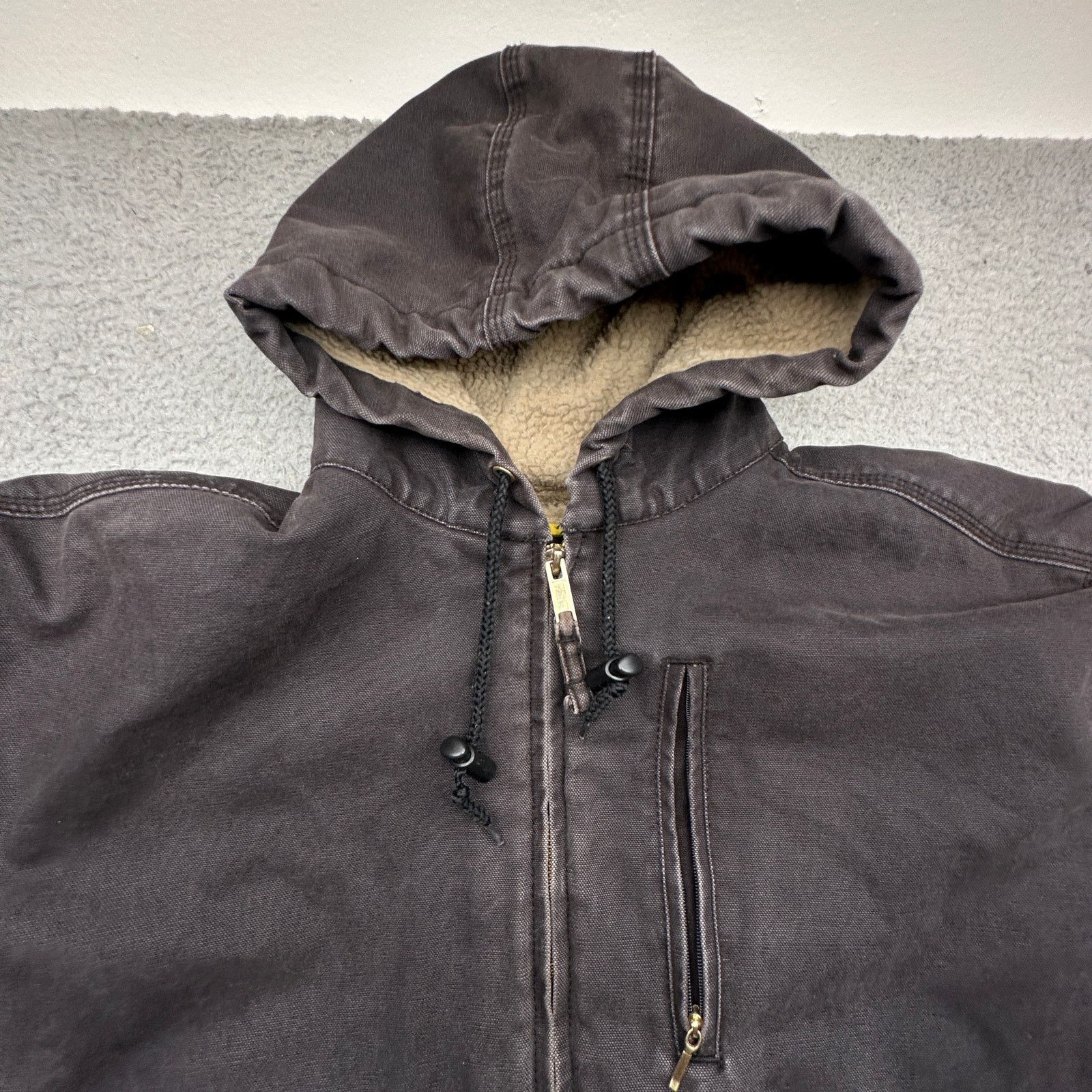 Walls Walls Duck Canvas Sherpa Fleece Full Zip Hoodie Jacket XL Size US XL / EU 56 / 4 - 7 Thumbnail