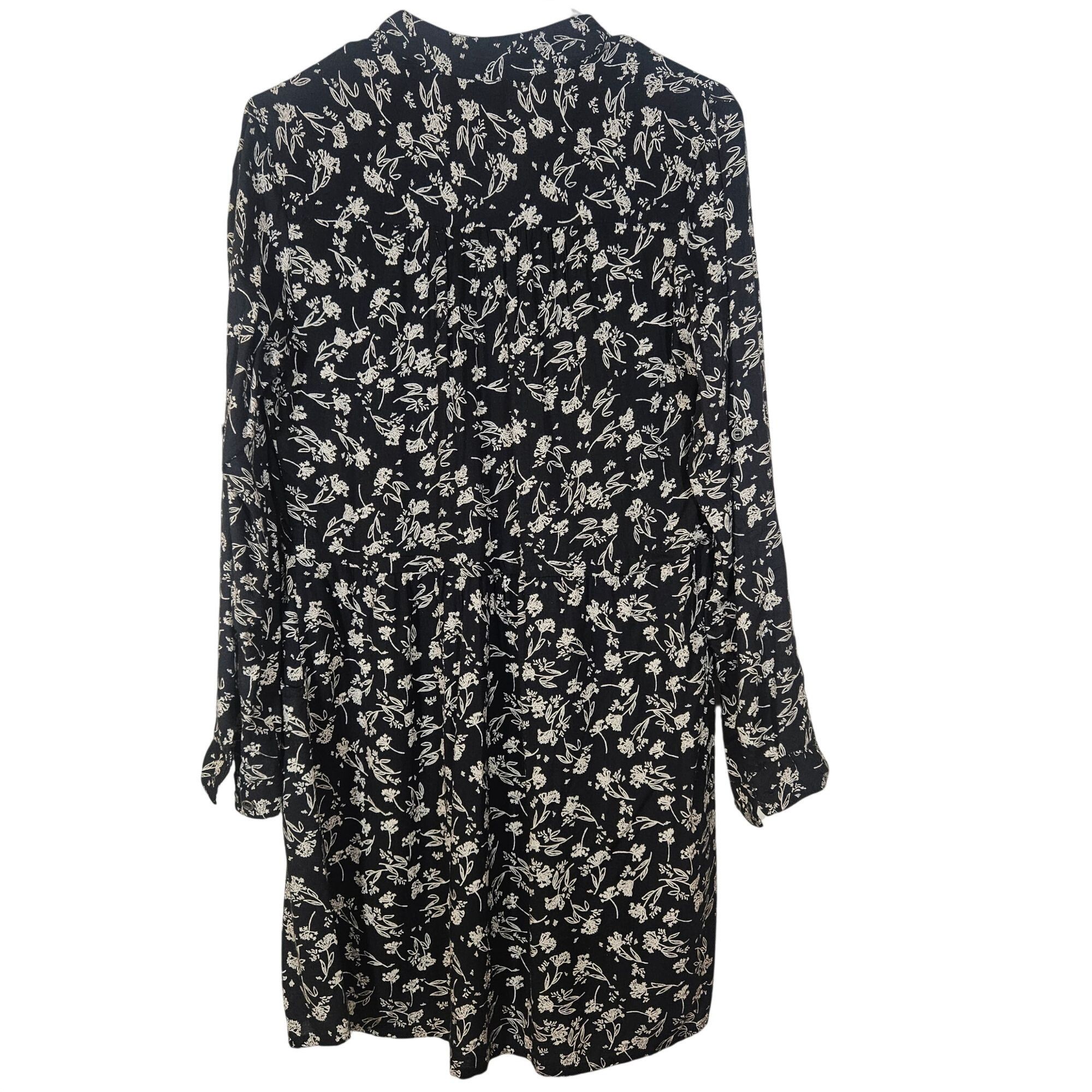 Other Angie Women Floral Shirt Dress Black M Cottagecore Quiet Lux Size M / US 6-8 / IT 42-44 - 11 Thumbnail