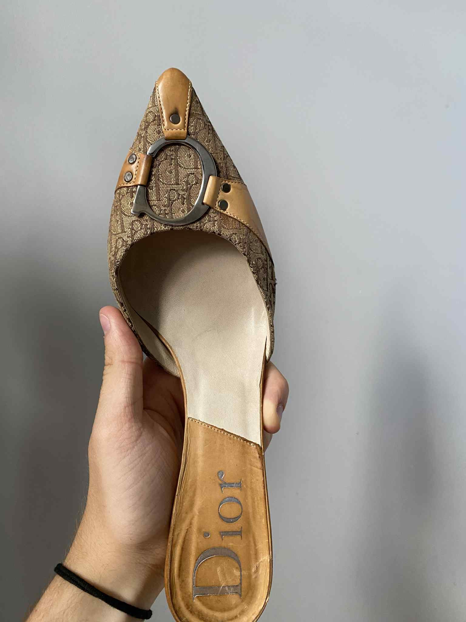 Dior Christian Dior Monogram vintage mules & clogs Size US 8 / IT 38 - 2 Thumbnail