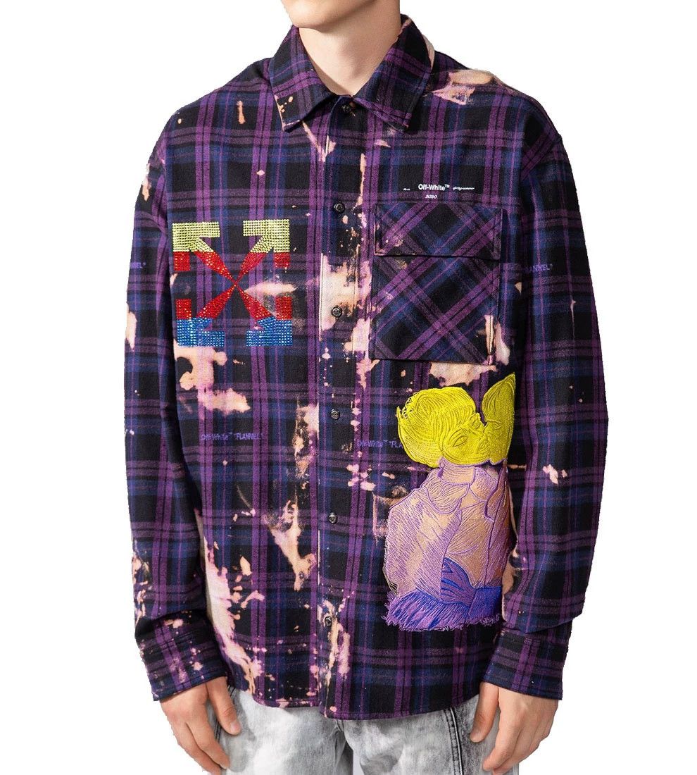Off-White Off-White SS20 Tie-Dye Crystal Embroidery OS Shirt M Size US M / EU 48-50 / 2 - 1 Thumbnail