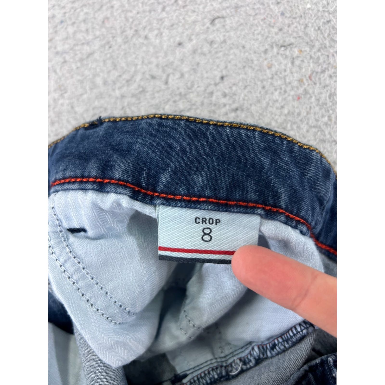 Tommy Hilfiger Tommy Hilfiger Women's Pants Jeans 8 Blue Denim Cropped Straight Mid Rise 28x24 Size 30" / US 8 / IT 44 - 7 Thumbnail