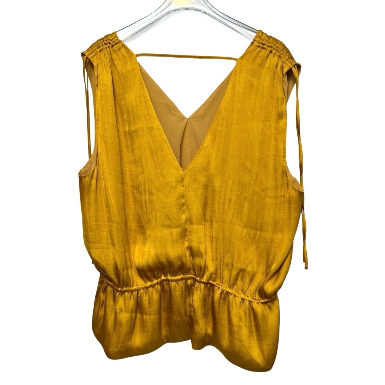 Banana Republic Banana Republic Satin Ruched Cropped Peplum Top XL Size XL / US 12-14 / IT 48-50 - 8 Thumbnail