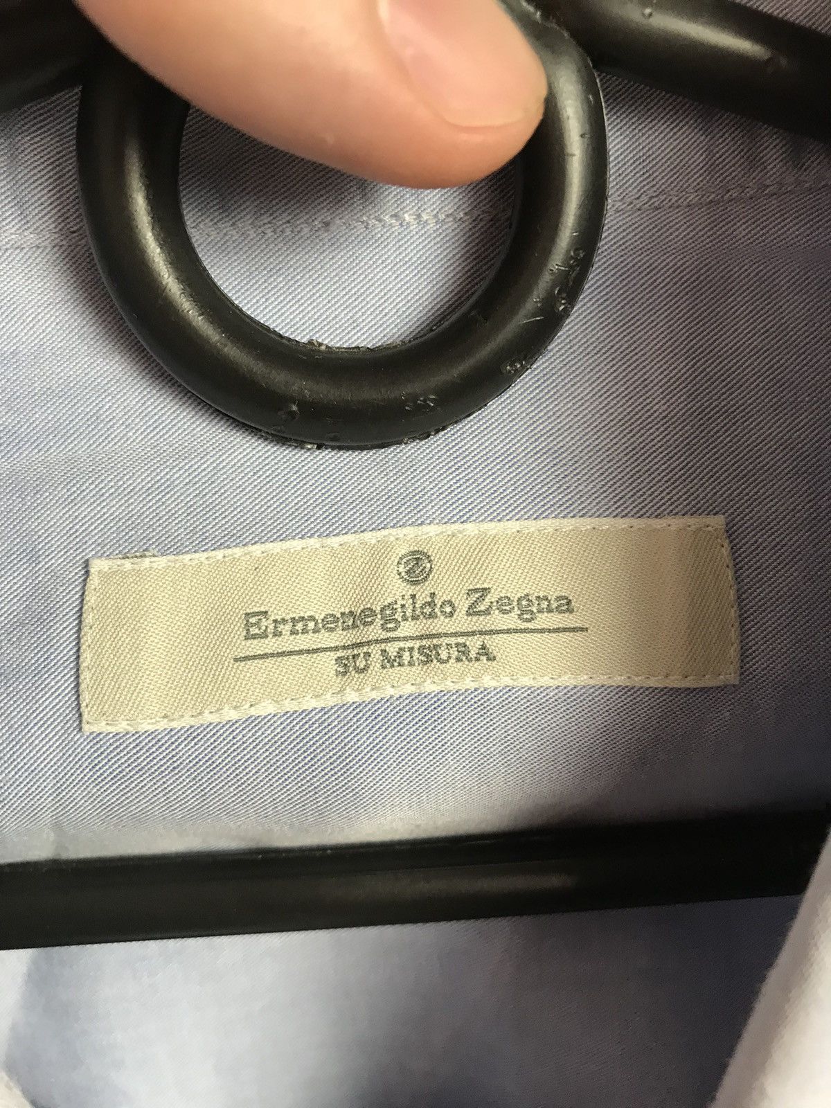 Ermenegildo Zegna Vintage Ermenegildo Zegna luxury shirt Size US XL / EU 56 / 4 - 3 Thumbnail