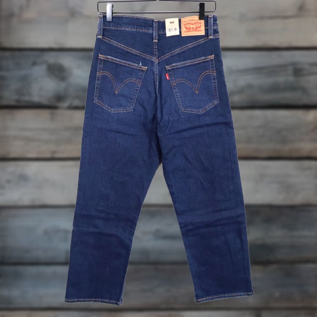 Levi's VINTAGE Levi's Ribcage Straight Jeans Women's 29 x 27 Blue Button Fly Unworn Size 29" - 1 Thumbnail