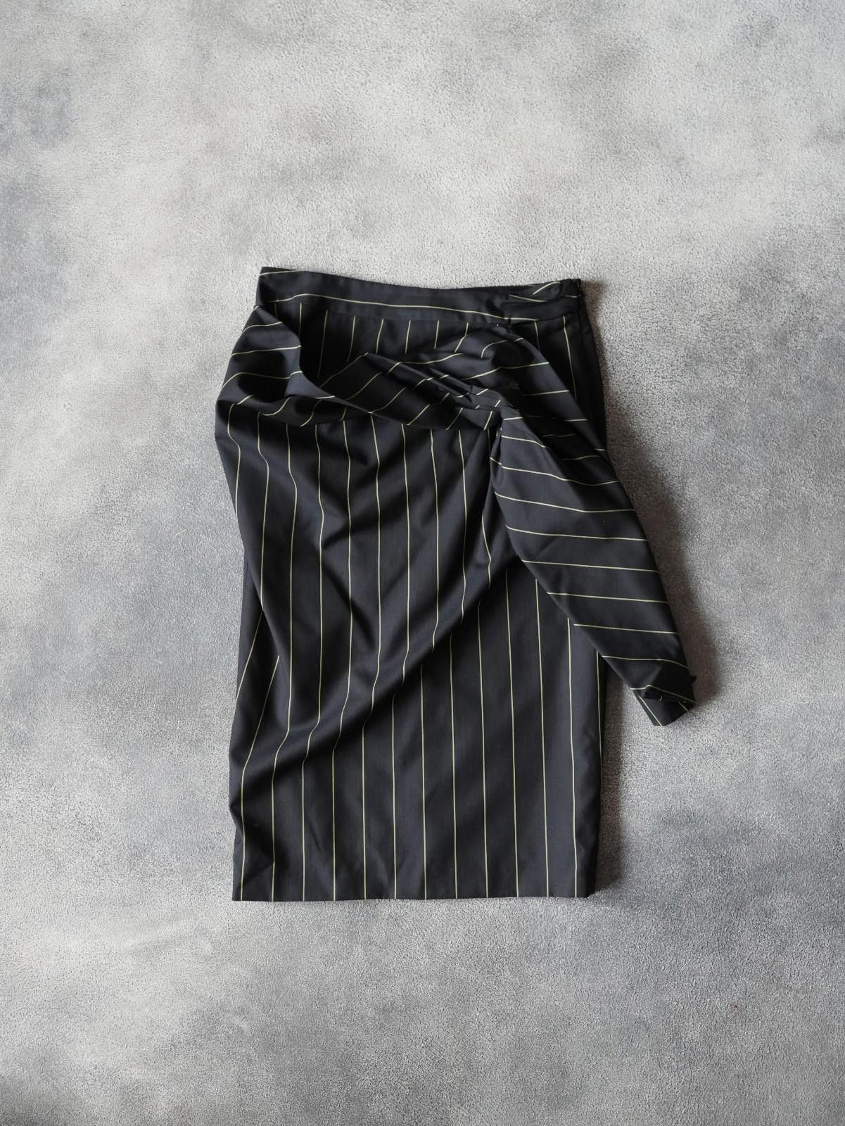 John Galliano F/W 2006 John Galliano RUNWAY Stripped Tie Waist Skirt Size 26" / US 2 / IT 38 - 11 Thumbnail