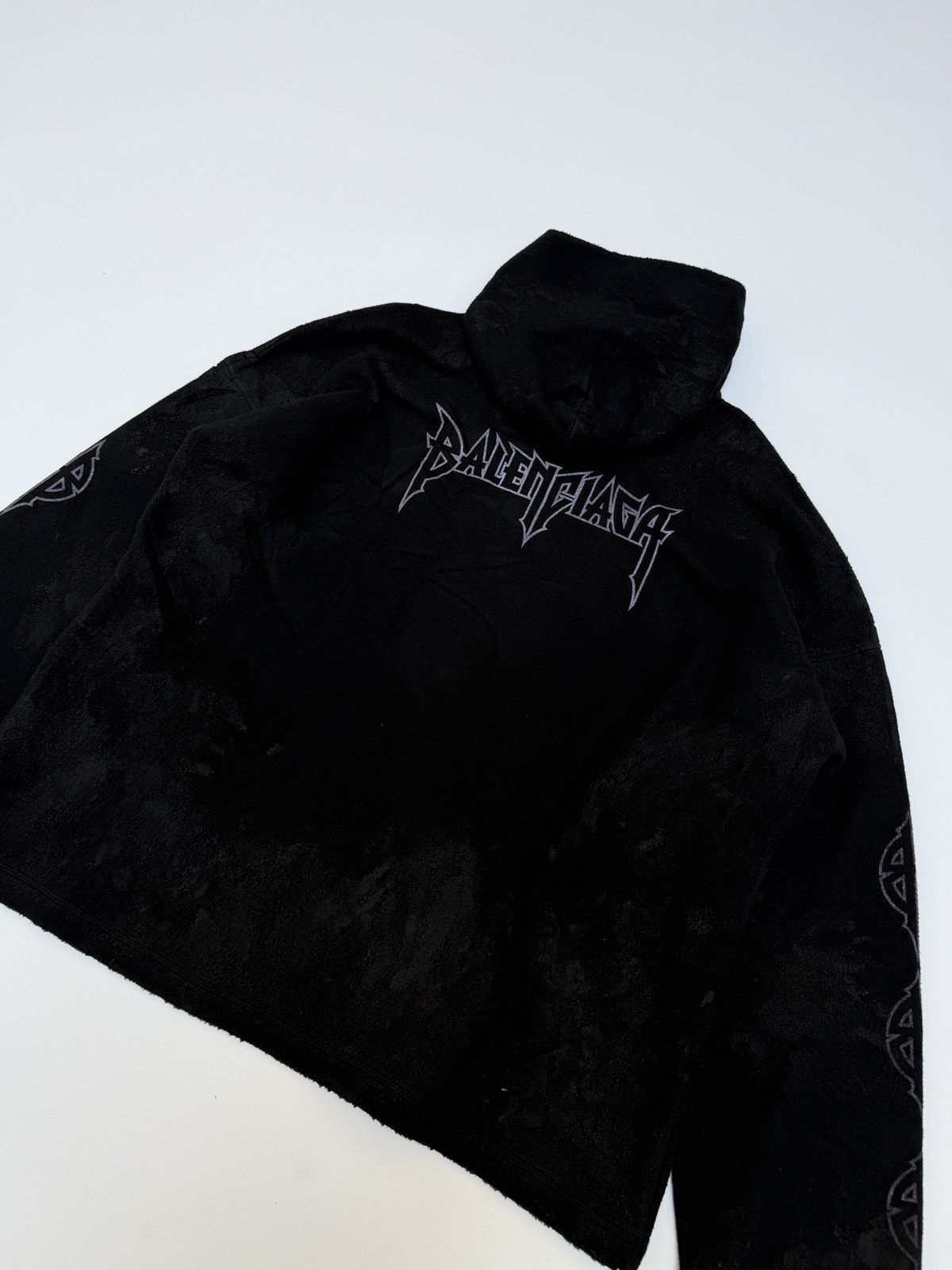 Balenciaga Balenciaga Paris Moon Fleece Oversized Hoodie Size US S / EU 44-46 / 1 - 6 Thumbnail