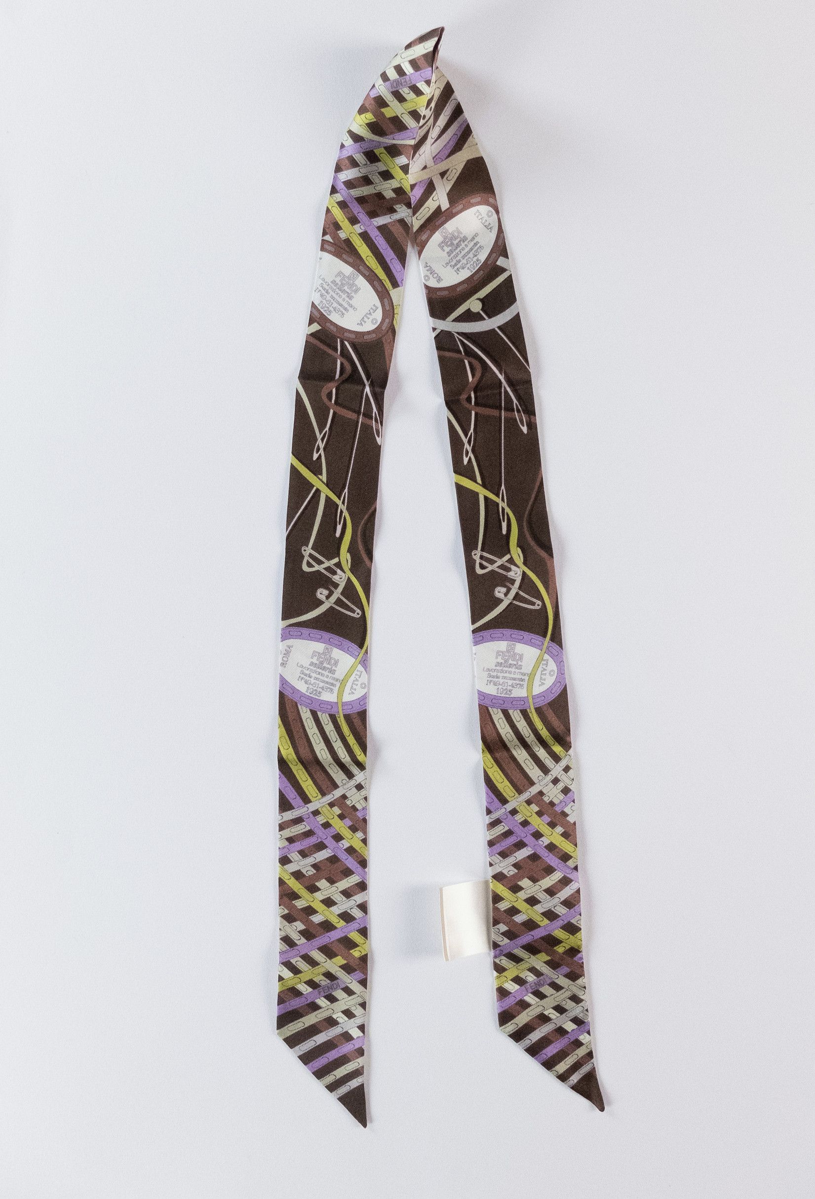 Fendi FENDI two-sided silk Wrappy scarf authentic NWT Size ONE SIZE - 1 Thumbnail