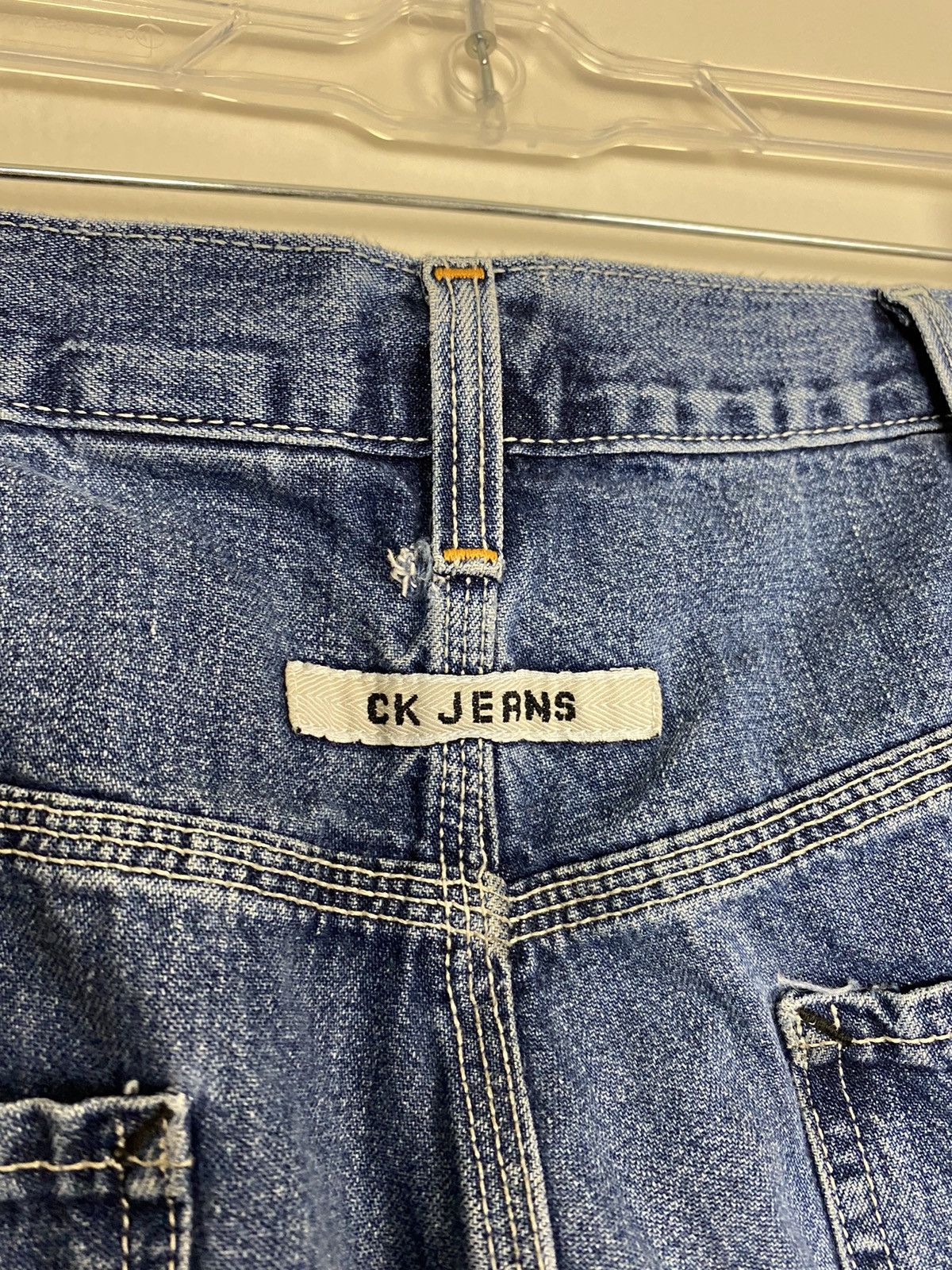 Calvin Klein × Vintage Vintage 90’s Calvin Klein Denim Jean Shorts Jorts y2k rare Size US 36 / EU 52 - 8 Thumbnail