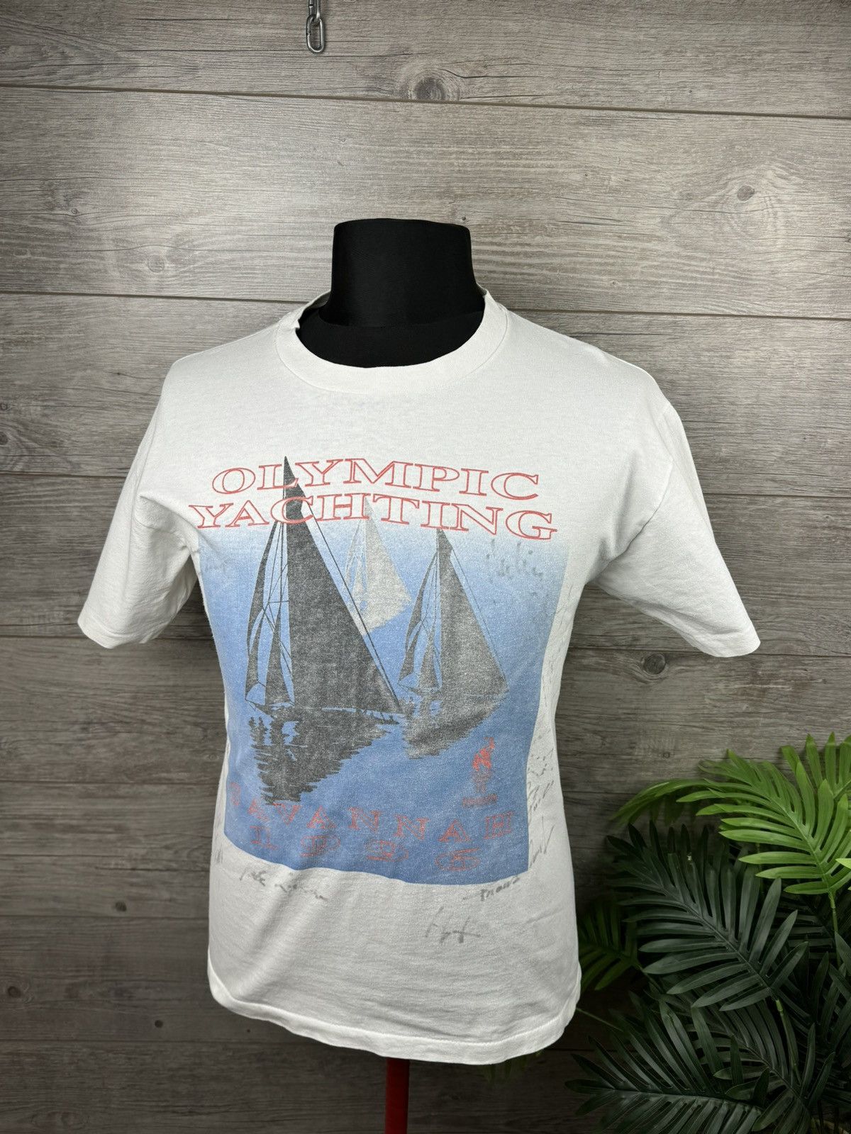 Vintage Olympic Yachting 1996 Tee Shirts Savannah Rare Size M Size US M / EU 48-50 / 2 - 1 Thumbnail