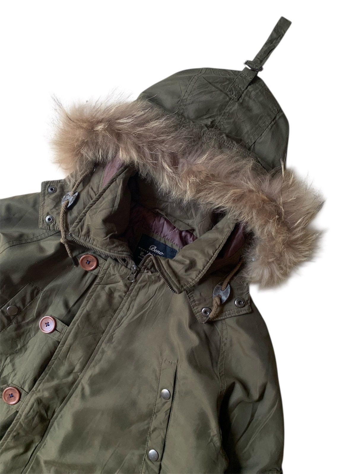 Le Grande Bleu (L.G.B.) Japanese brand beno racoon fur bomber jacket Size US L / EU 52-54 / 3 - 6 Thumbnail