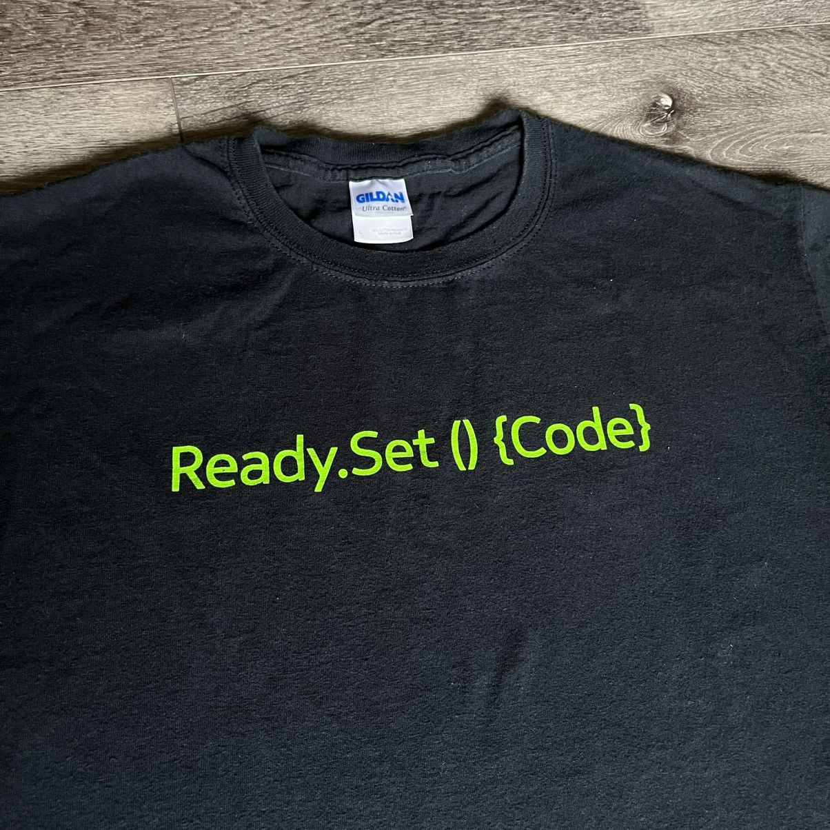 Vintage Vintage 2000s Nokia Developer Team Ready Set Code Tee Shirt Size US L / EU 52-54 / 3 - 3 Thumbnail