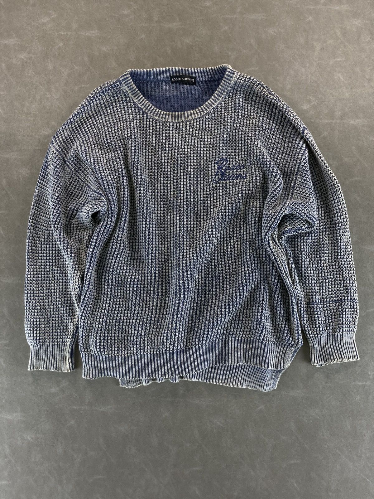 Japanese Brand Rodeo Crowns Waffle Knit Sweater Size US XS / EU 42 / 0 - 1 Thumbnail