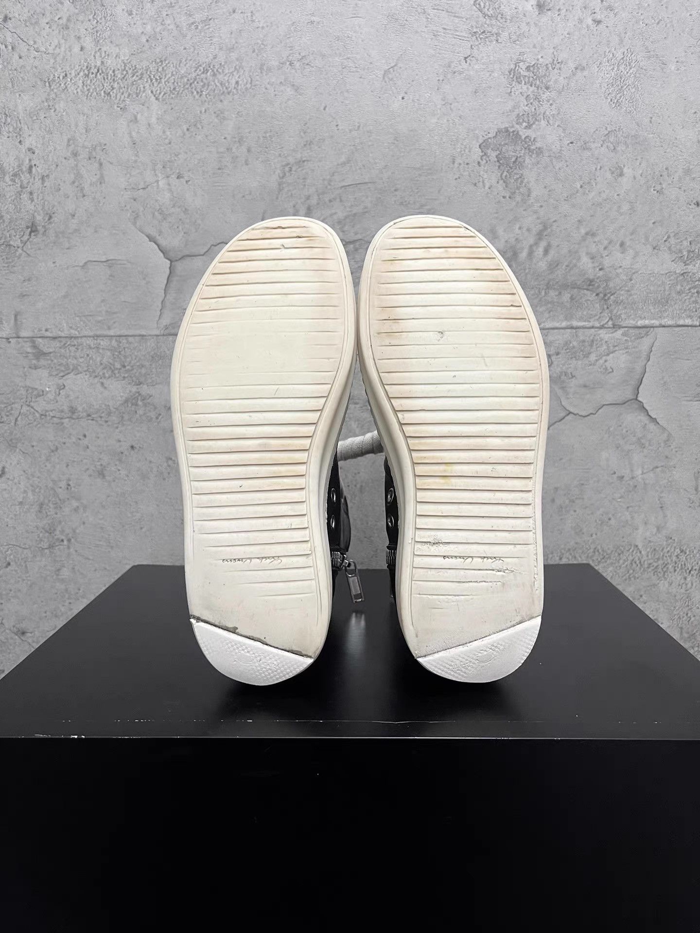 Rick Owens Rick Owens Mainline Leather High-Top Sneakers K34 Size US 6.5 / IT 36.5 - 8 Thumbnail
