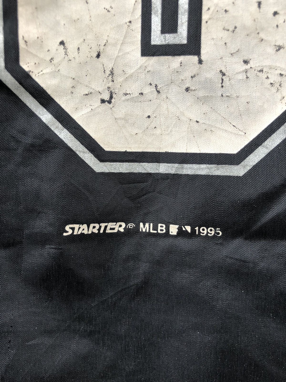 MLB Vintage 90s Starter MLB White Sox Thomas #35 Coach Jacket Size US L / EU 52-54 / 3 - 18 Thumbnail