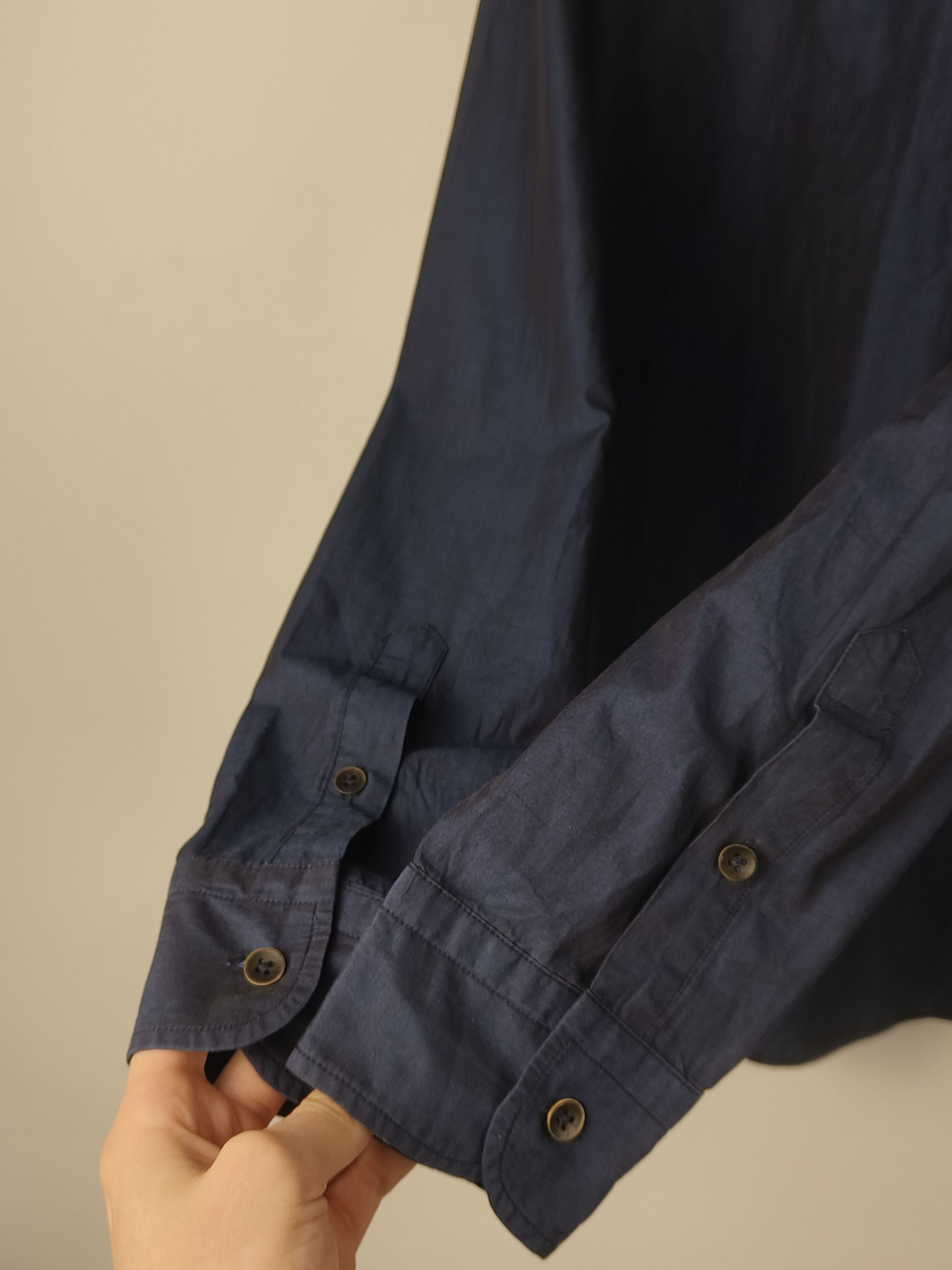 Avirex Avirex Navy Cotton Button-Down Embroidery Logo Shirt Size US L / EU 52-54 / 3 - 4 Thumbnail
