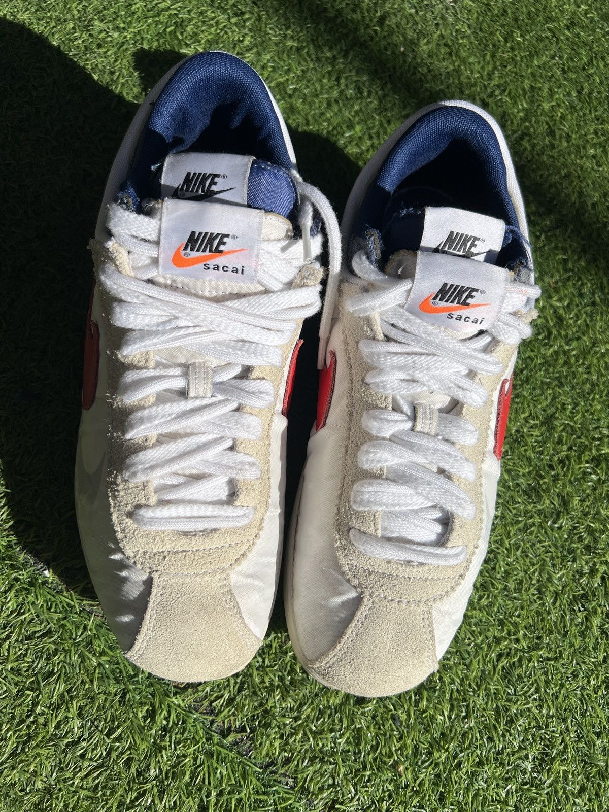 Nike × Sacai Nike x Sacai Zoom Cortez SP 'White Red' DQ0581-100 Size US 10.5 / EU 43-44 - 4 Thumbnail