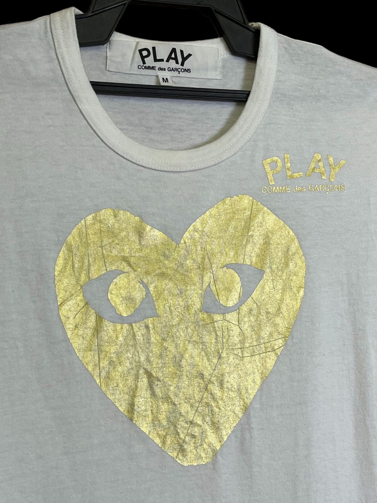 Comme des Garcons PLAY CDG PLAY COMME DES GARCONS GOLD HEART T SHIRT Size US S / EU 44-46 / 1 - 3 Thumbnail