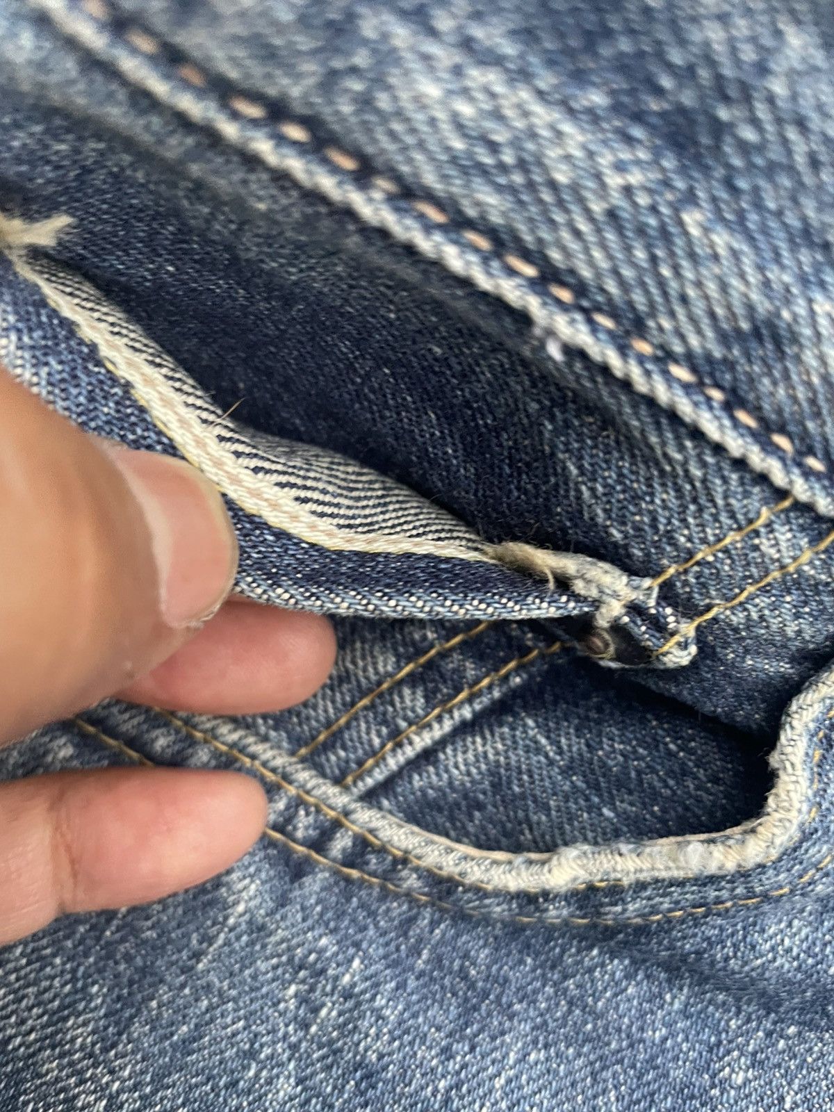 Edwin Vintage 90’s Edwin 505X Selvedge Jeans Size US 31 - 21 Thumbnail