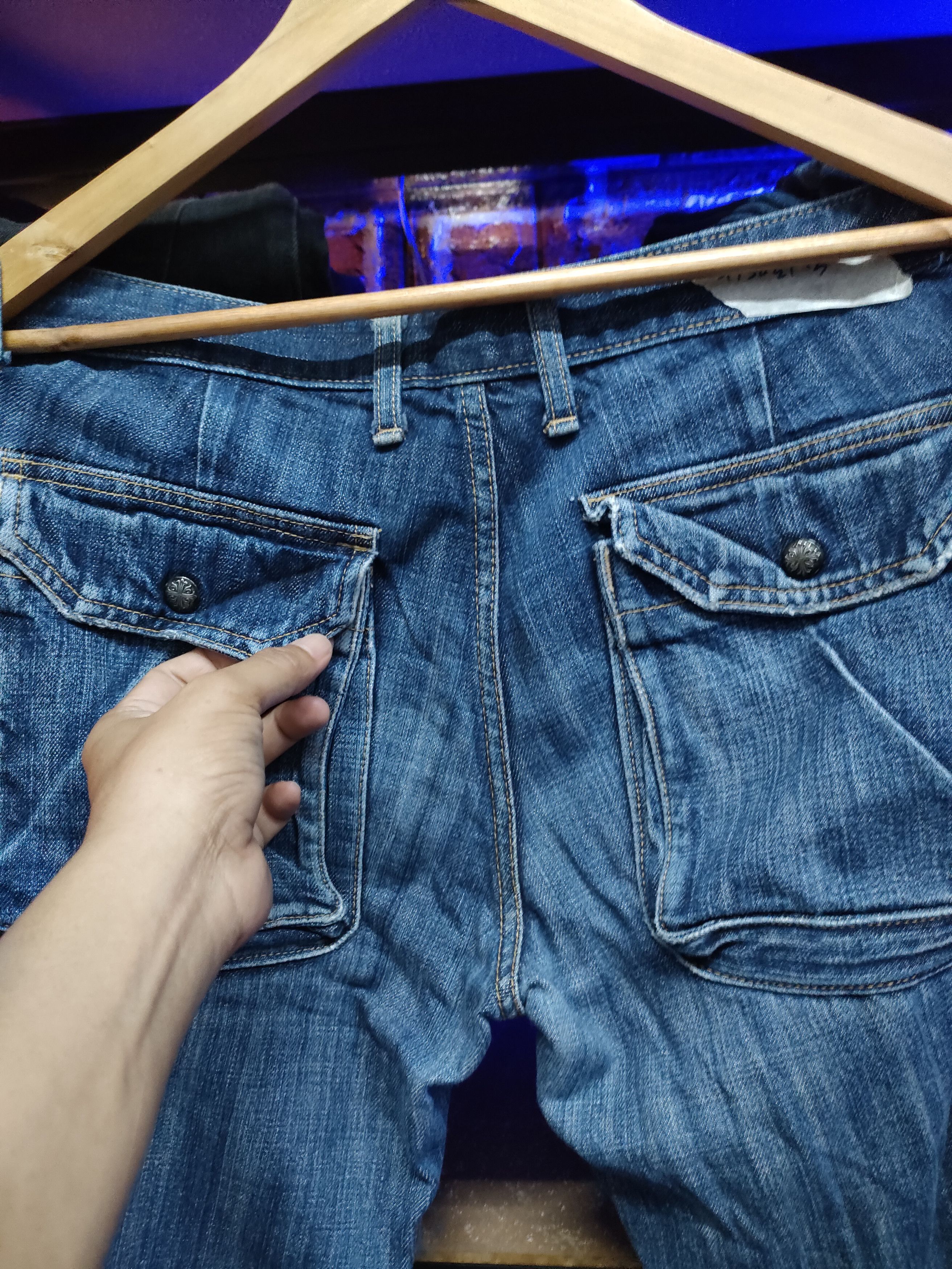 If Six Was Nine Flare Surplus Multipocket Denim Size US 30 / EU 46 - 5 Thumbnail