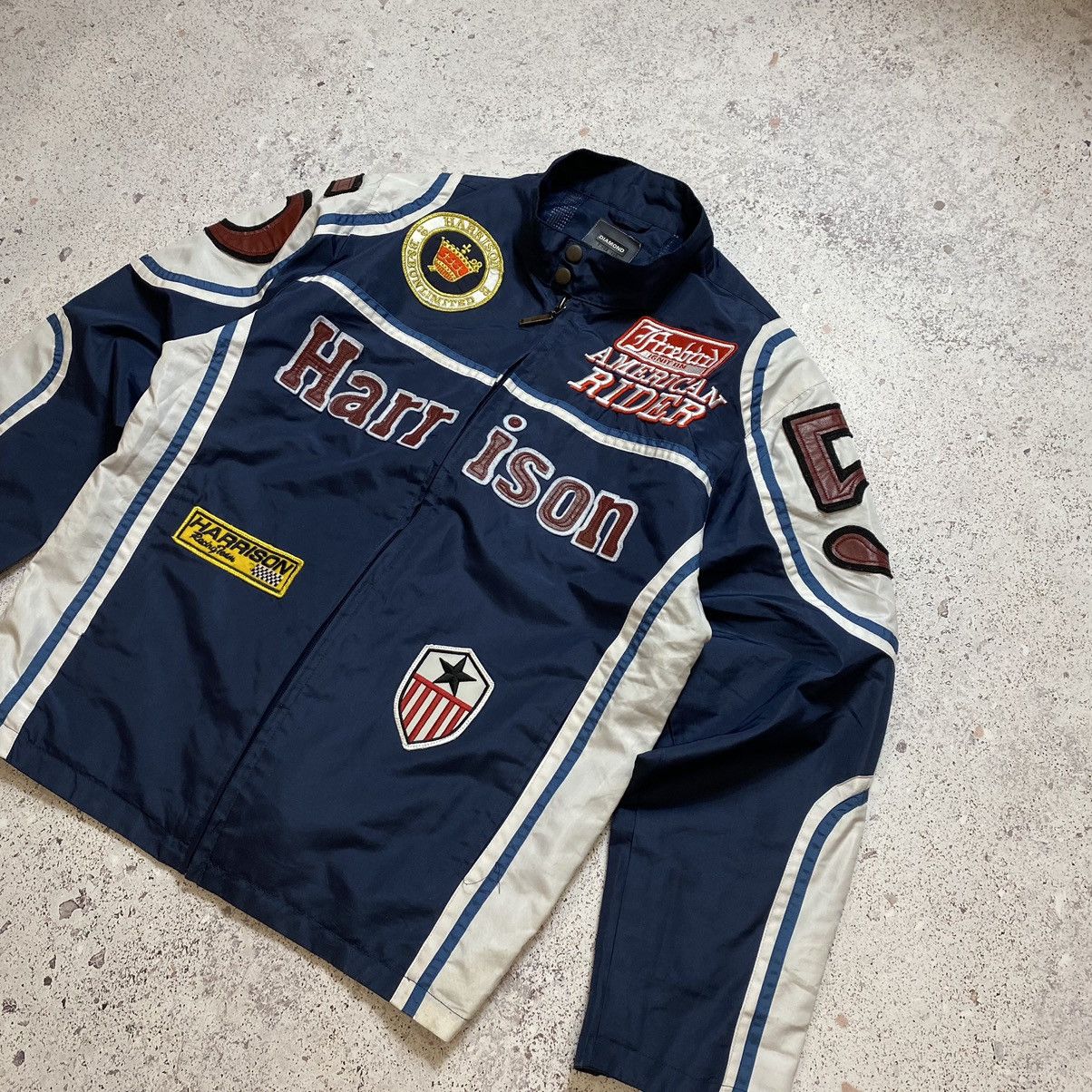 Vintage Vintage Racing Jacket Harrison Gibson Dare Devil Moto Y2K Size US M / EU 48-50 / 2 - 2 Thumbnail