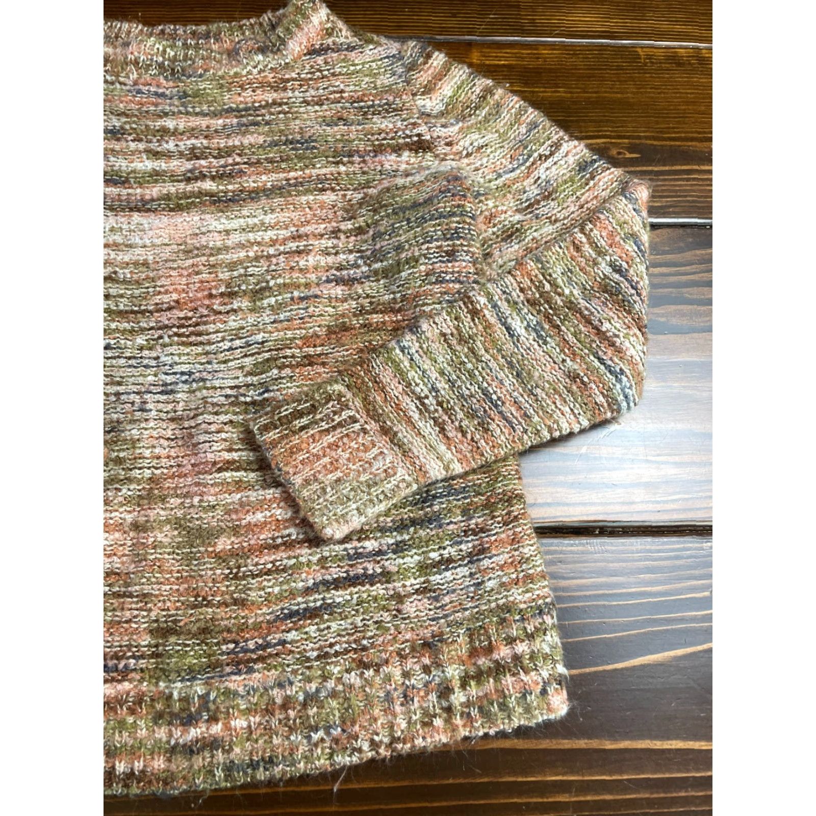 Vintage Peyton Primrose Sweater Women's Medium Neutrals Pullover Long Sleeve Ribbed Size M / US 6-8 / IT 42-44 - 3 Thumbnail