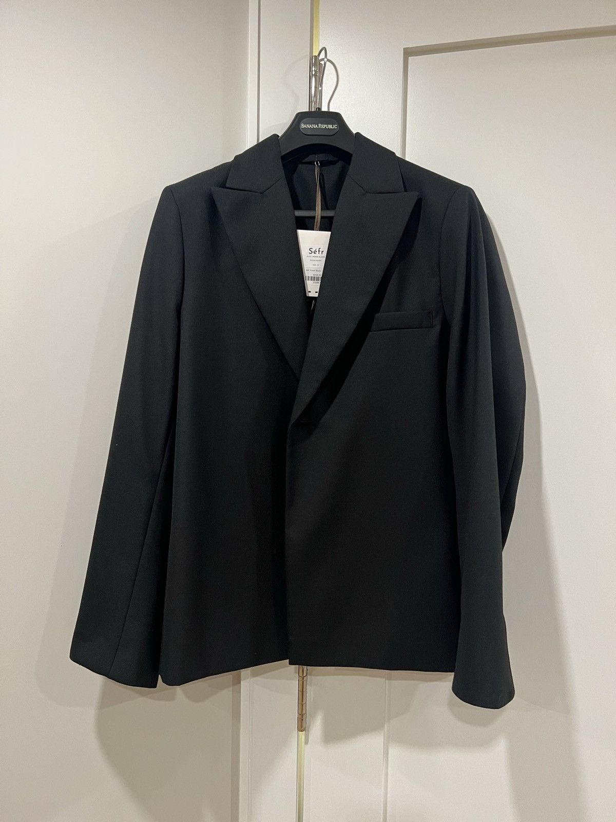 Sefr Sefr Power Blazer Black sz Medium suit Size 40R - 1 Thumbnail